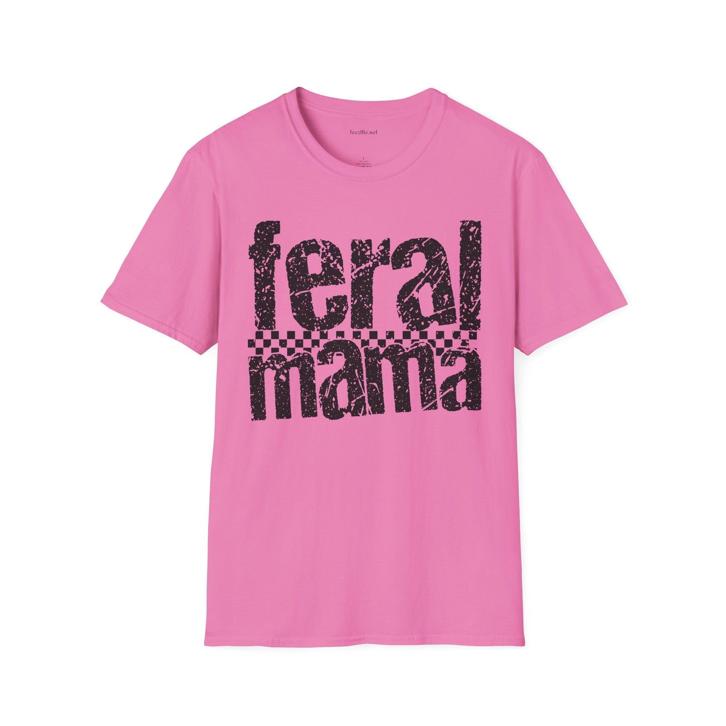 Feral Mama 01 Unisex SoftStyle T-Shirt 100% Cotton Graphic