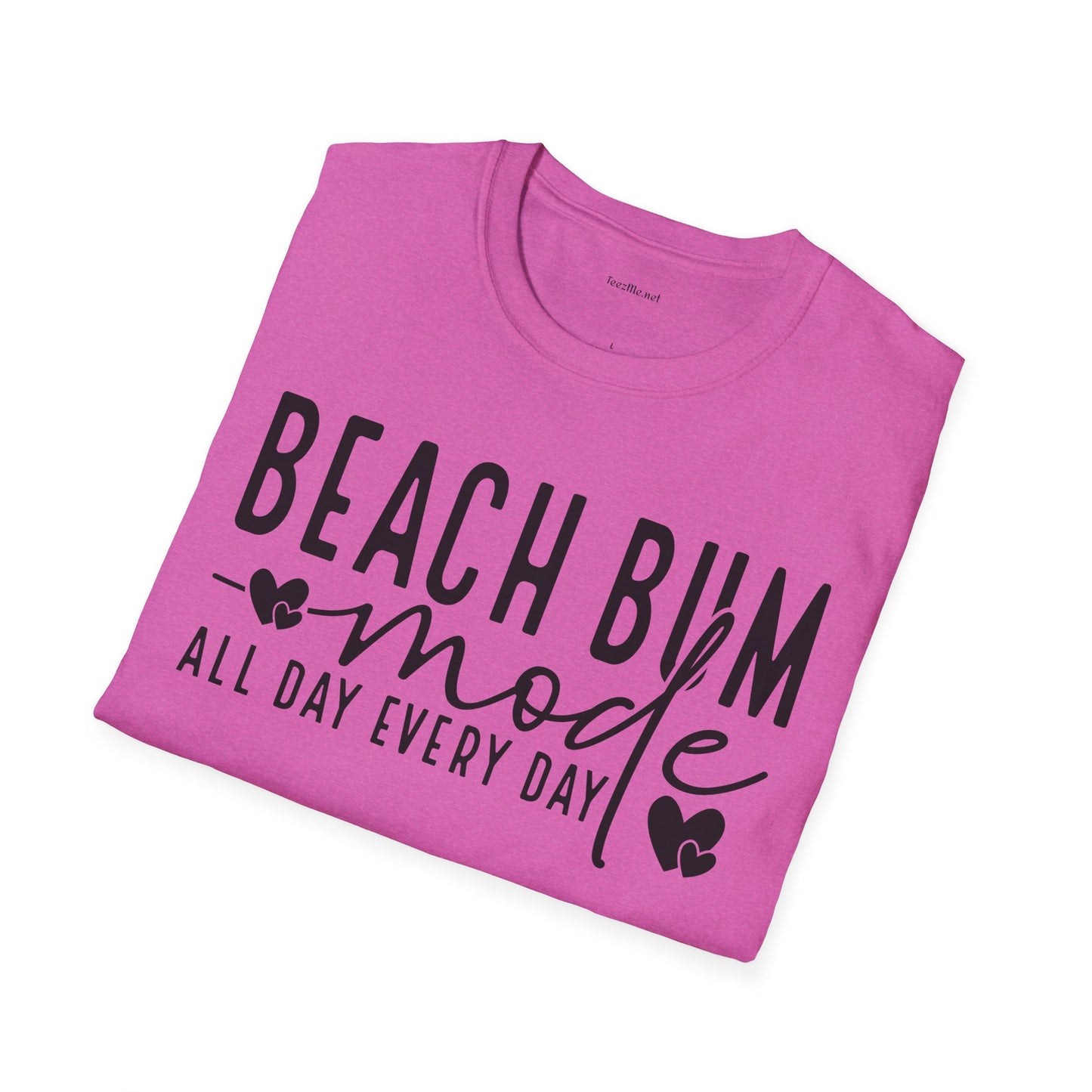 Beach Bum - Unisex Softstyle T-Shirt 100% Cotton Graphic