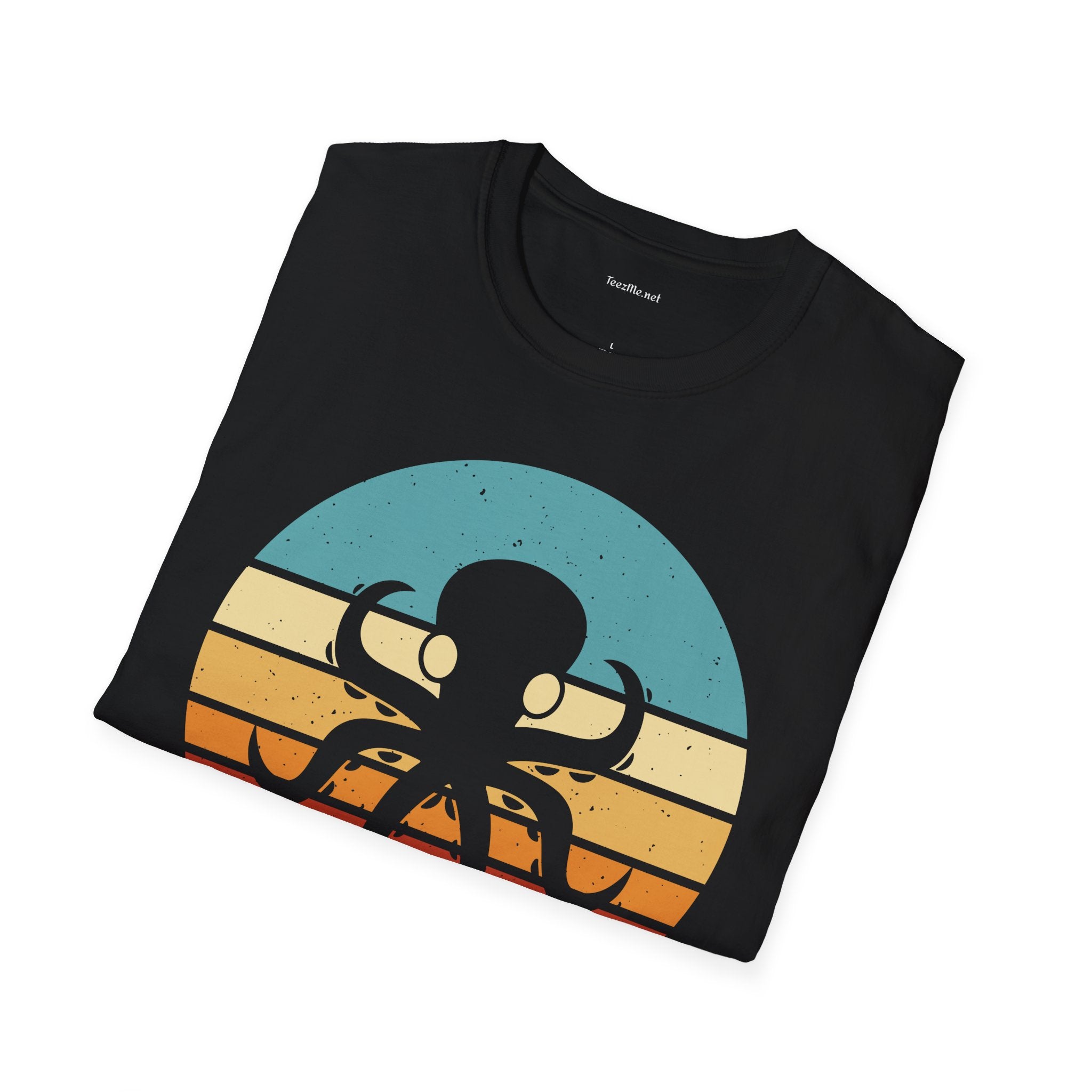 Octopuses Make Me Happy Unisex Softstyle T-Shirt 100% Cotton Graphic