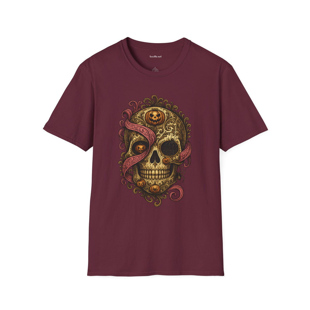 Sugar Skull & Tentacles T-Shirt — Gothic Day of the Dead Skull Tee