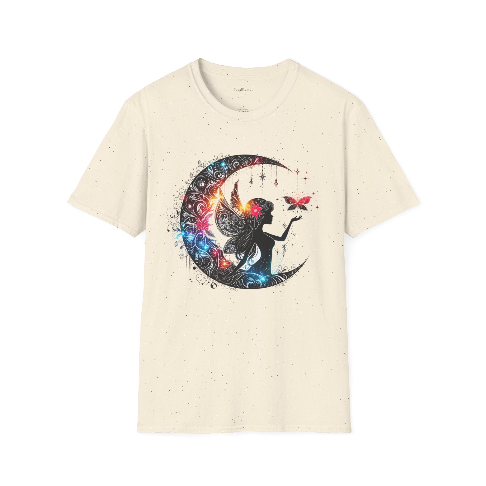 Moon Fairy 03 Unisex Soft Style T-Shirt 100% Cotton Graphic