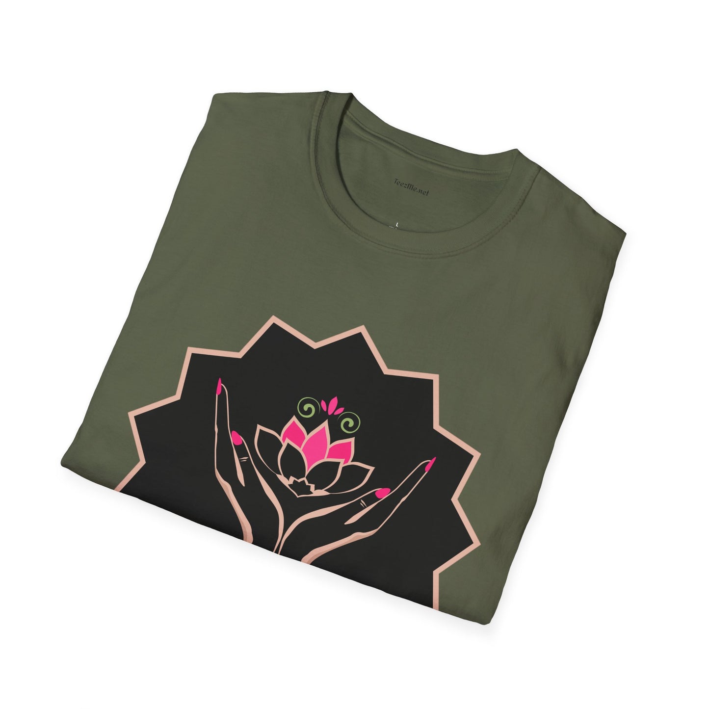 Pink Lotus - Unisex Softstyle T-Shirt 100% Cotton Graphic