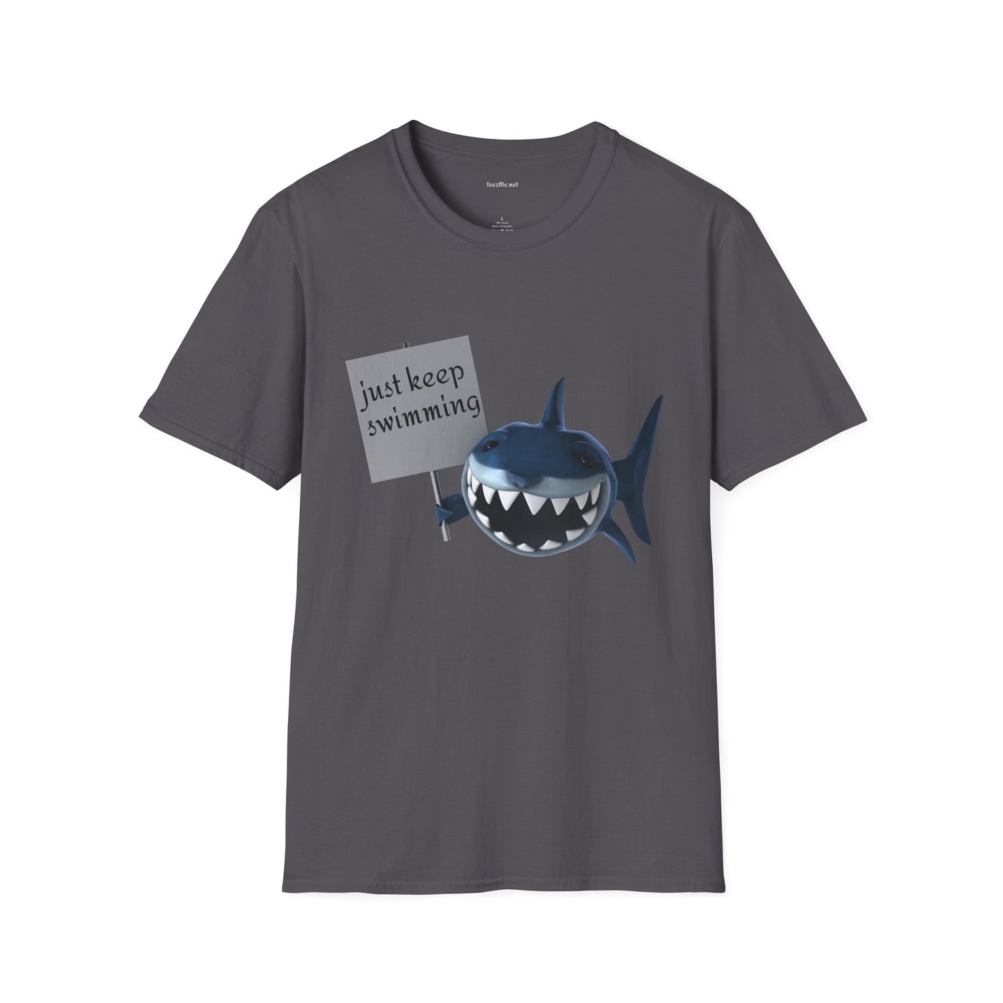Just keep swimming - Unisex Softstyle T-Shirt 100% Cotton Graphic