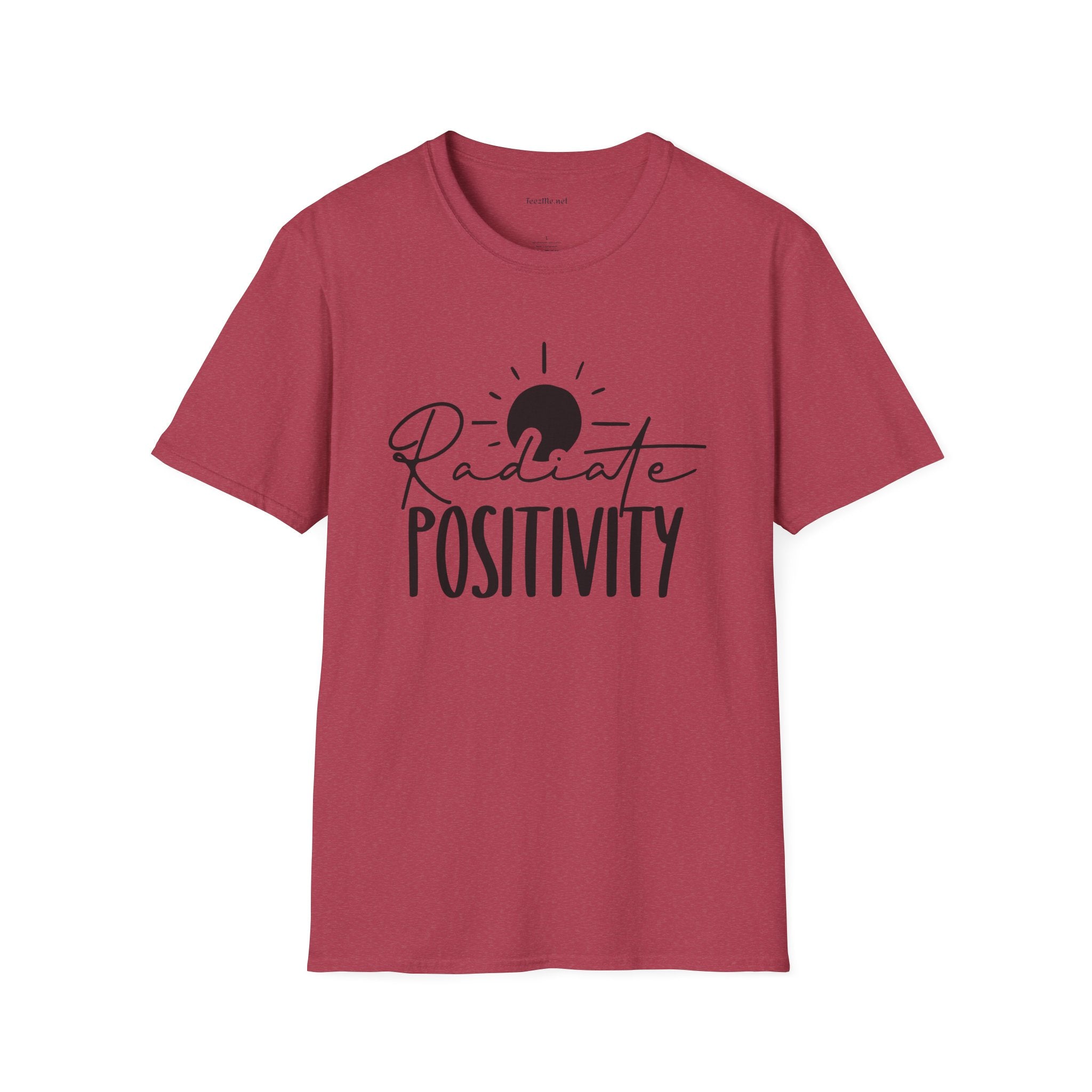Radiate Positivity Unisex Soft Style T-Shirt 100% Cotton Graphic