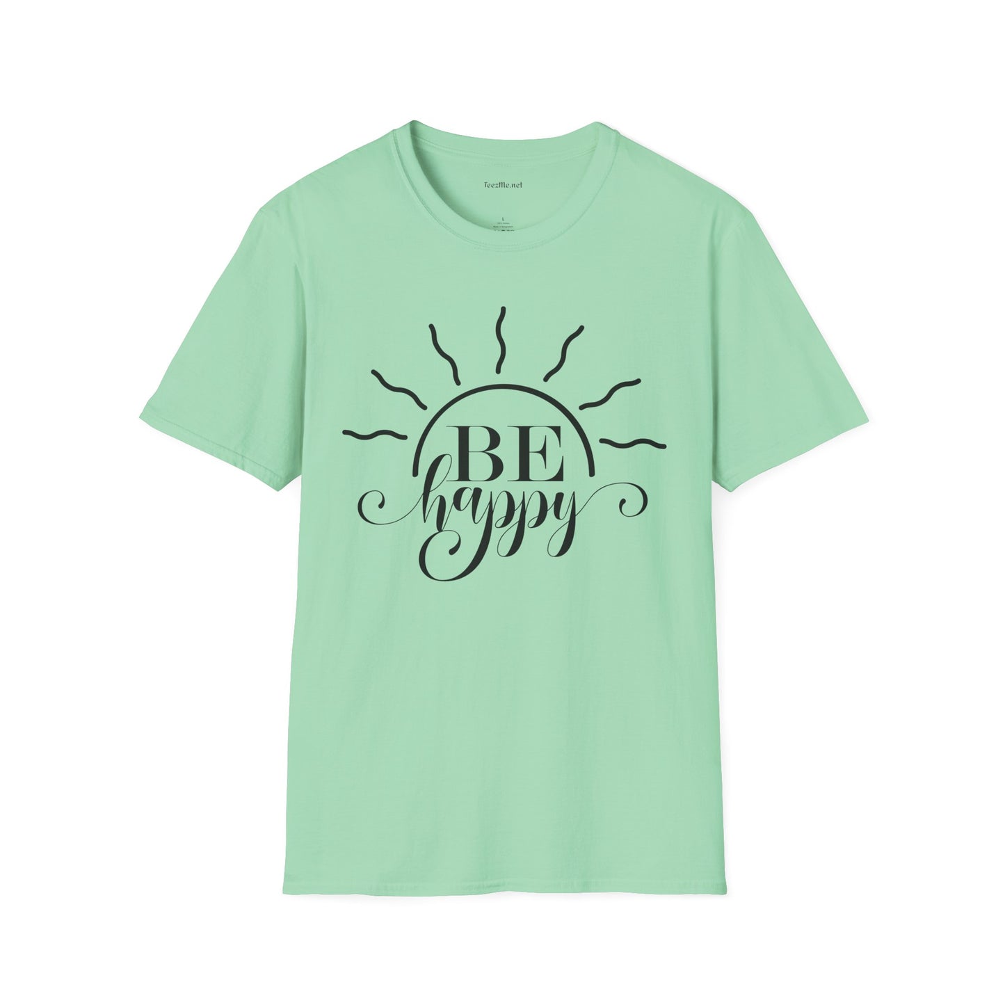 Be Happy Unisex Softstyle T-Shirt 100% Cotton