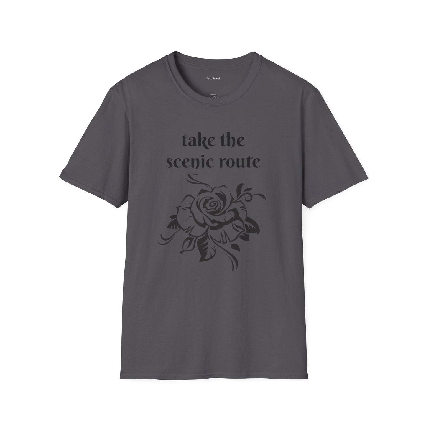 Take the scenic route- Unisex Softstyle T-Shirt 100% Cotton Graphic