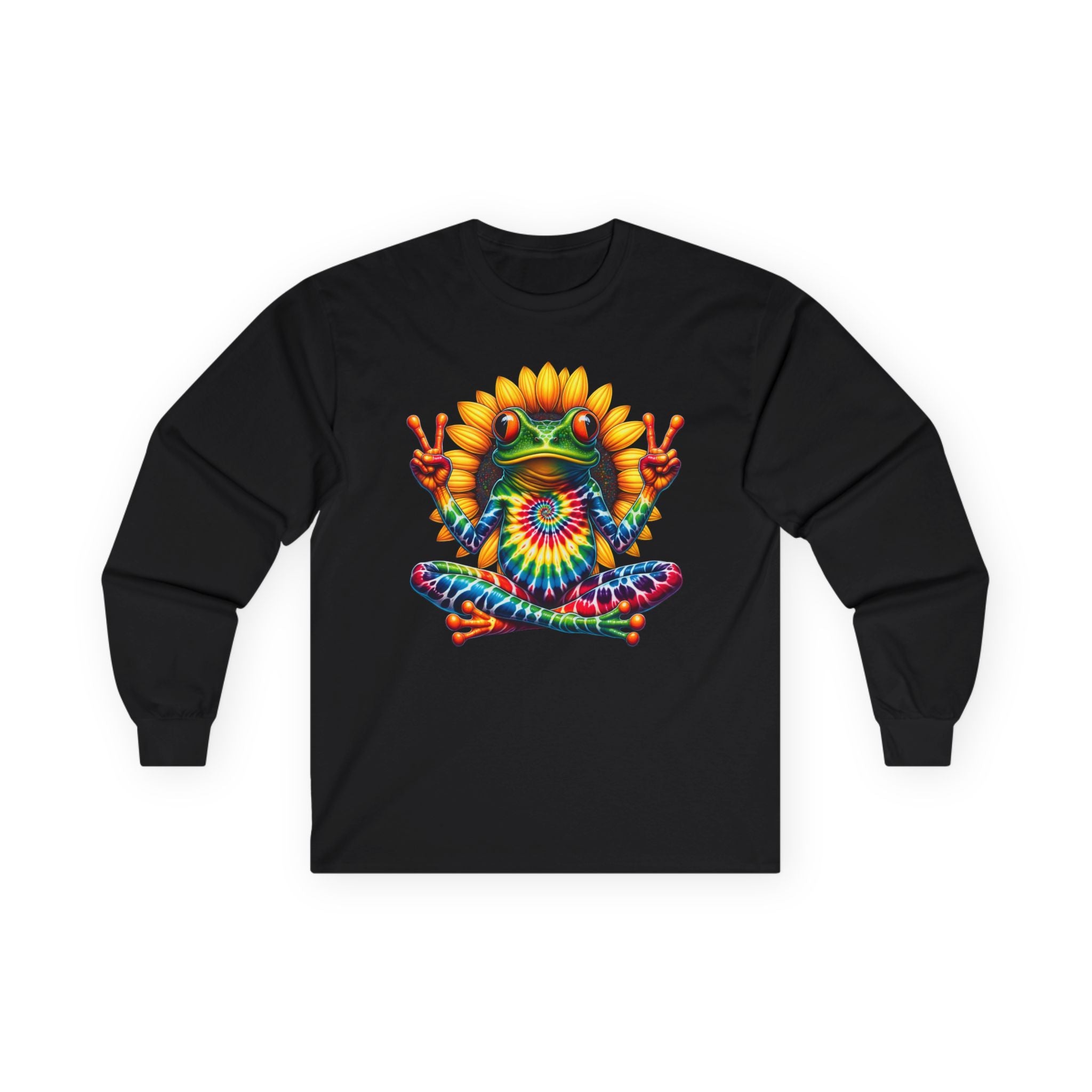 Peace Frog Tie-dye Unisex Ultra Cotton Long Sleeve Tee
