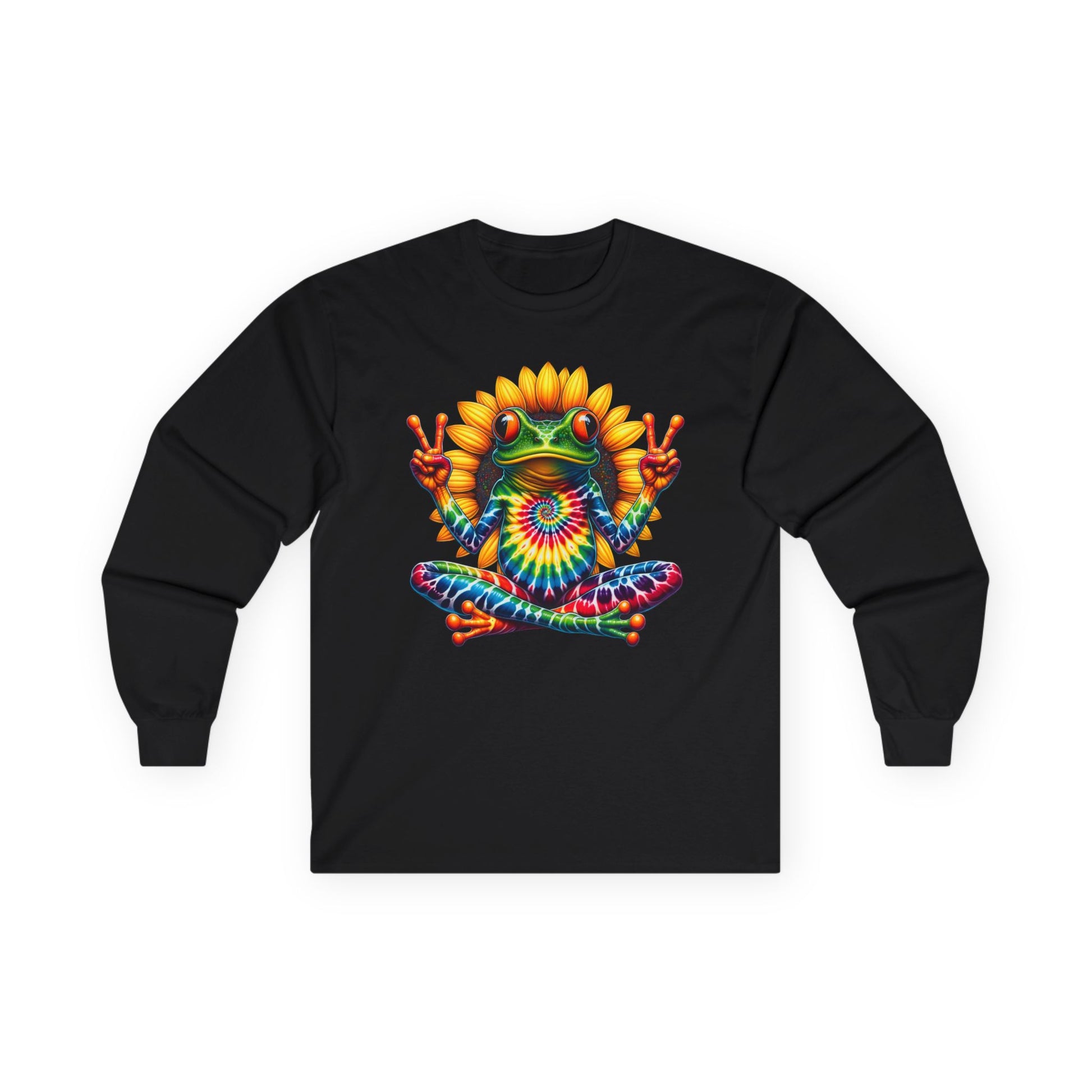 Peace Frog Tie-dye Unisex Ultra Cotton Long Sleeve Tee