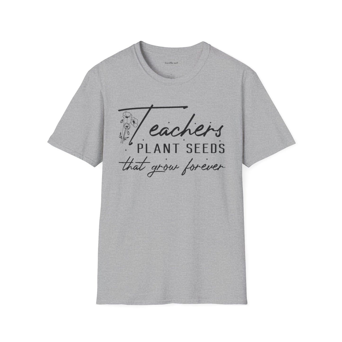 Teacher's Plant Seeds Unisex Soft Style T-Shirt 100% Cotton Graphic