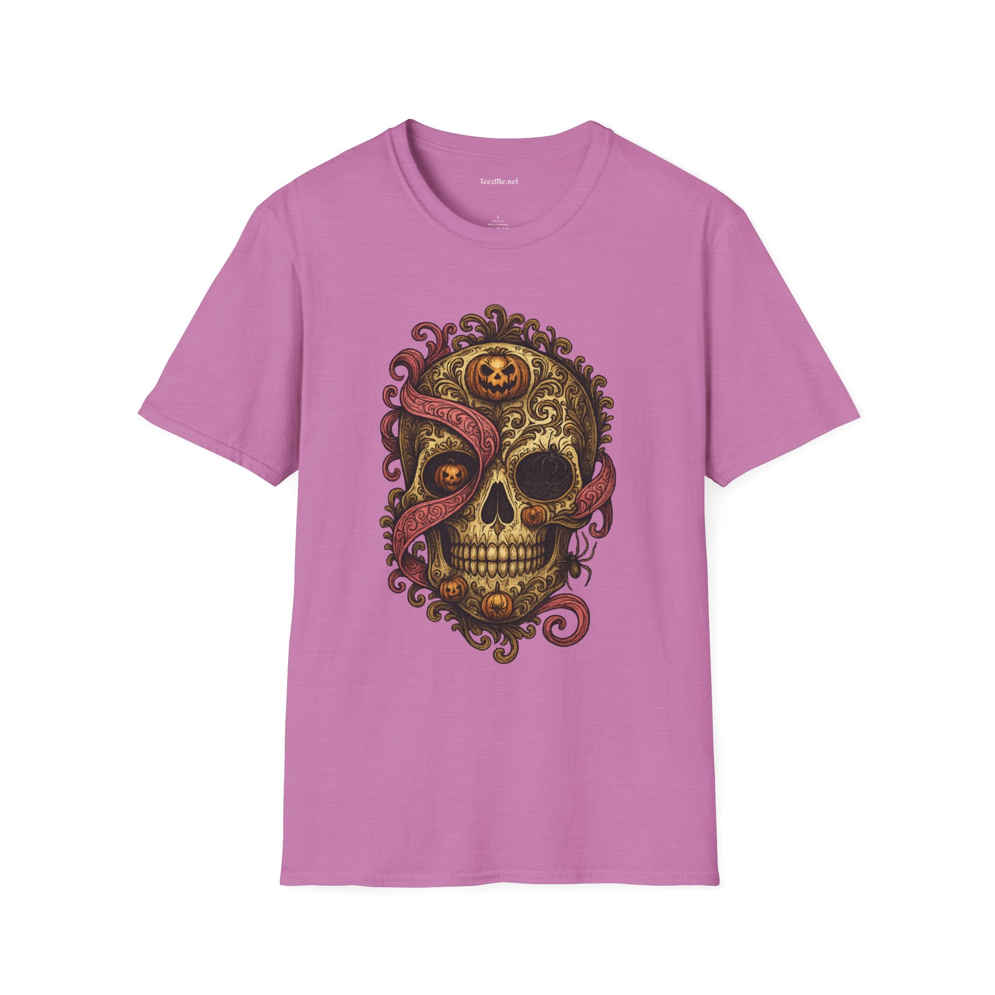 Sugar Skull & Tentacles T-Shirt — Gothic Day of the Dead Skull Tee