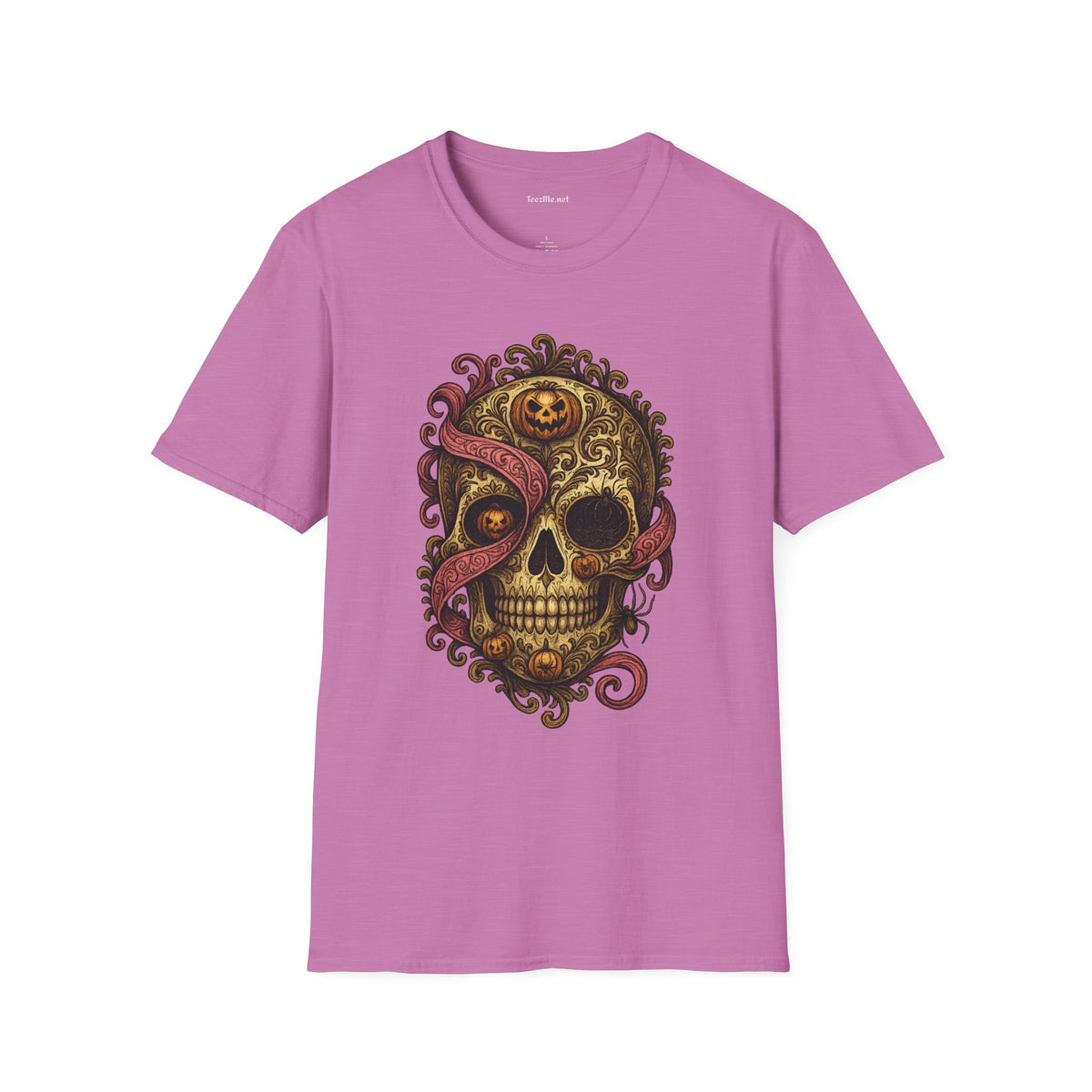 Sugar Skull & Tentacles T-Shirt — Gothic Day of the Dead Skull Tee