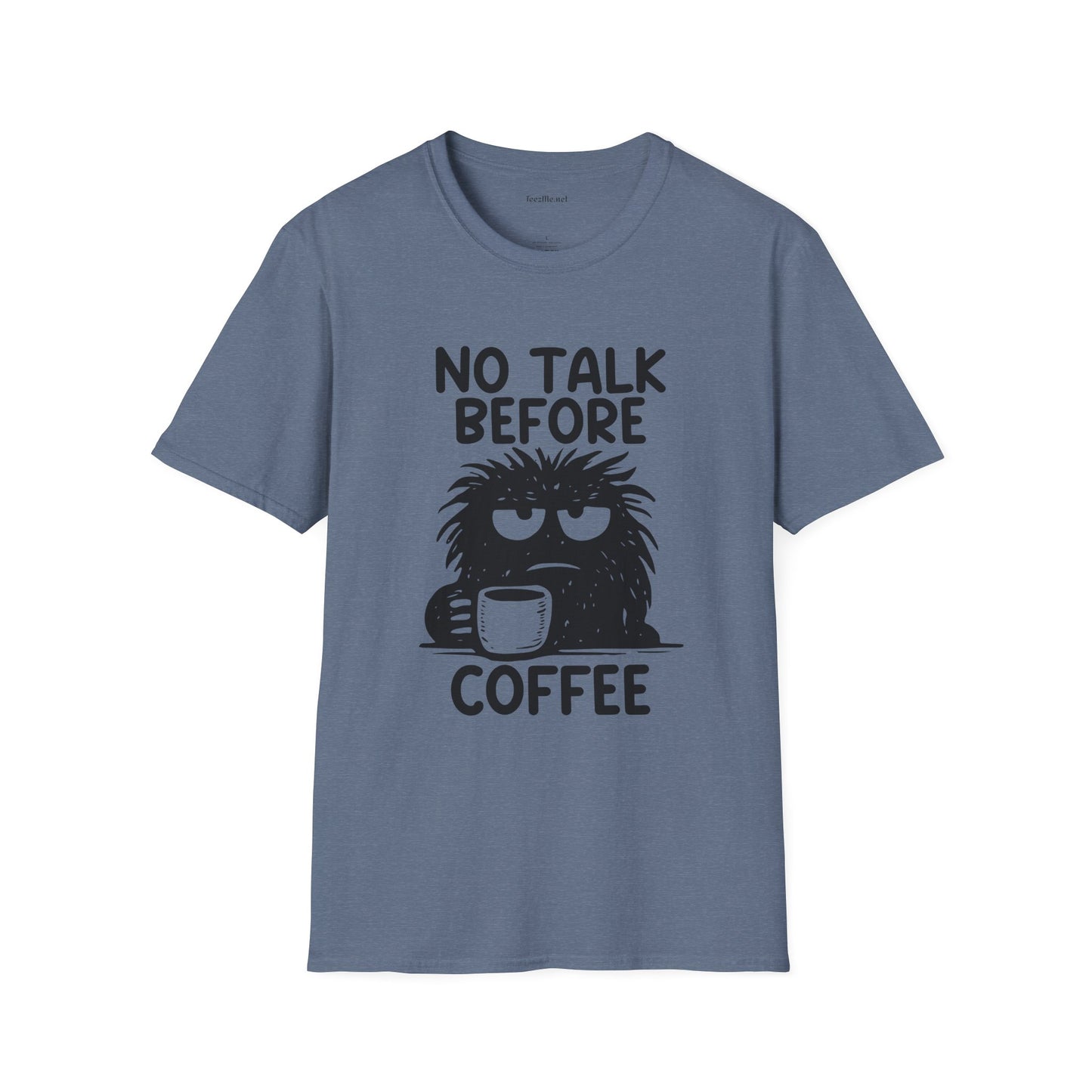No Talk Before Coffee Unisex Softstyle T-Shirt 100% Cotton Graphic