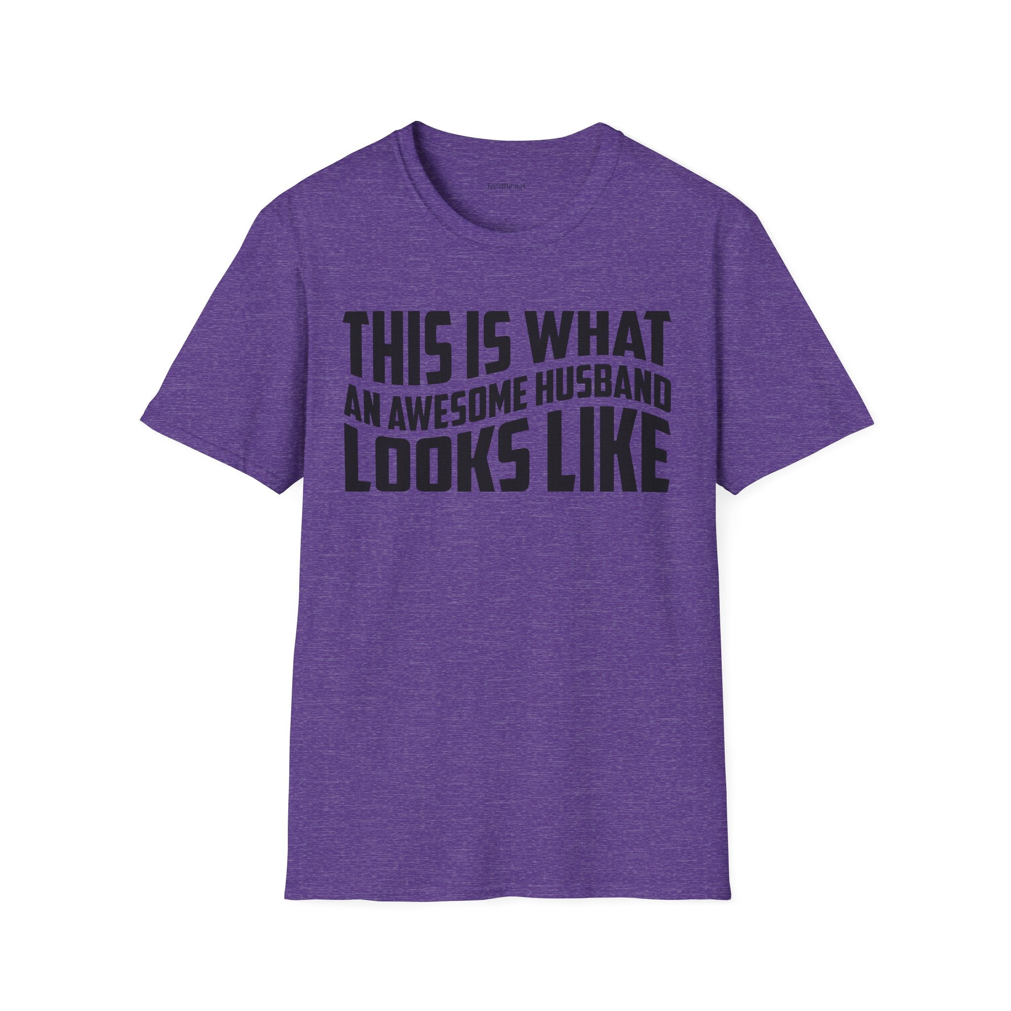 This Is What An Awesome Husband Looks Like Unisex Soft Style T-Shirt 100% Cotton Graphic