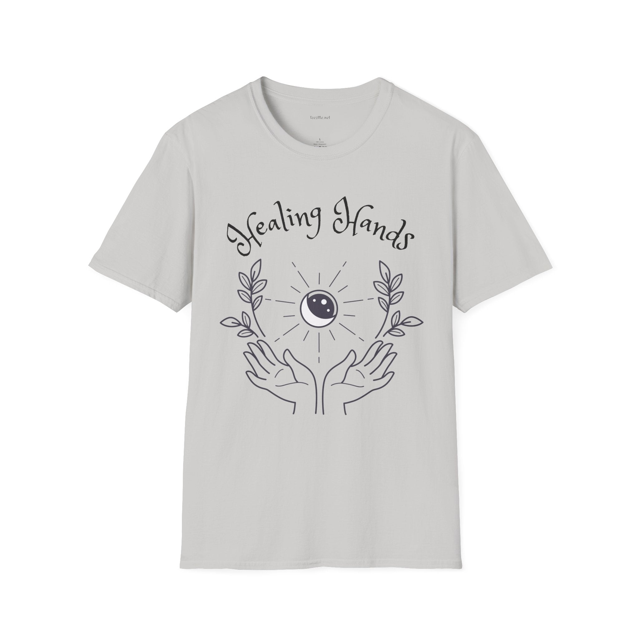 Healing Hands - Unisex Softstyle T-Shirt 100% Cotton Graphic #Reiki