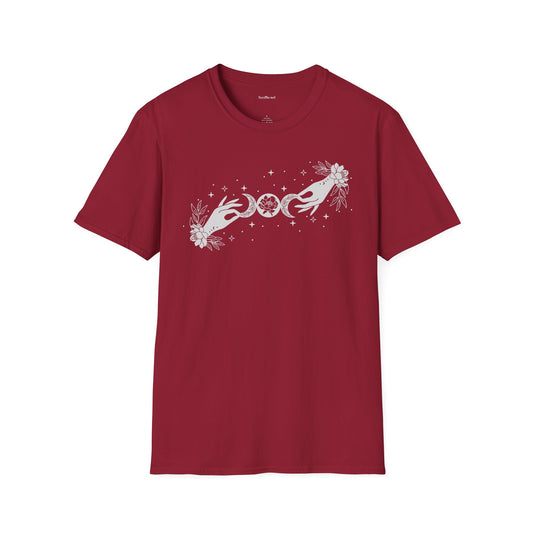 BOHO Mystical Moon - Unisex Softstyle T-Shirt 100% Cotton Graphic