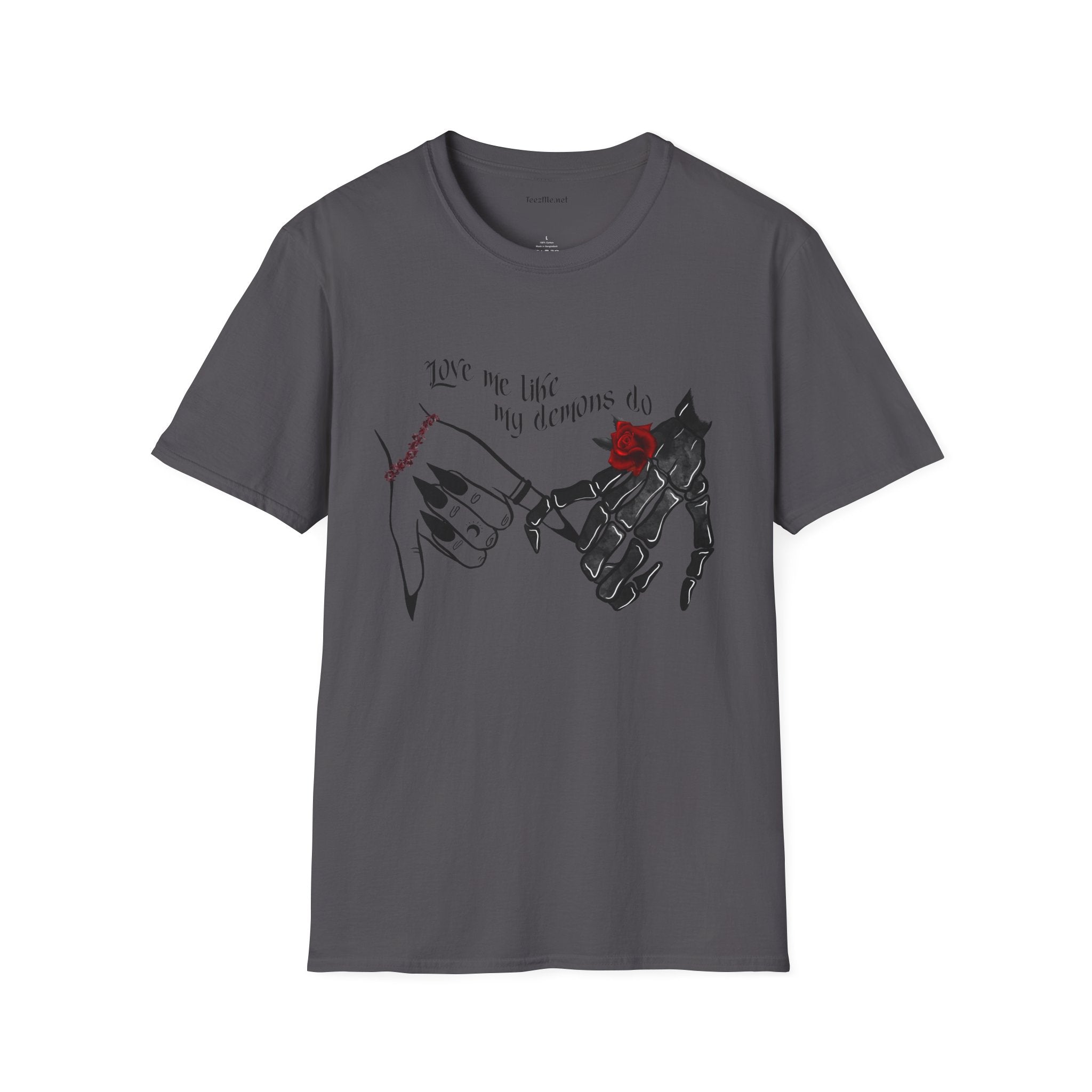 Love Me Like My Demons Do Unisex Softstyle T-Shirt 100% Cotton Graphic