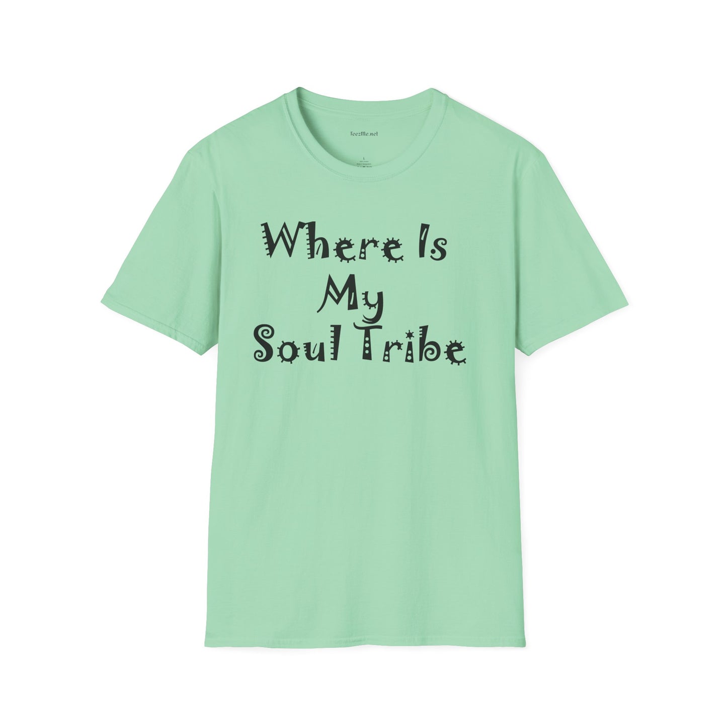 Where Is My Soul Tribe 03 Unisex Soft Style T-Shirt 100% Cotton Graphic