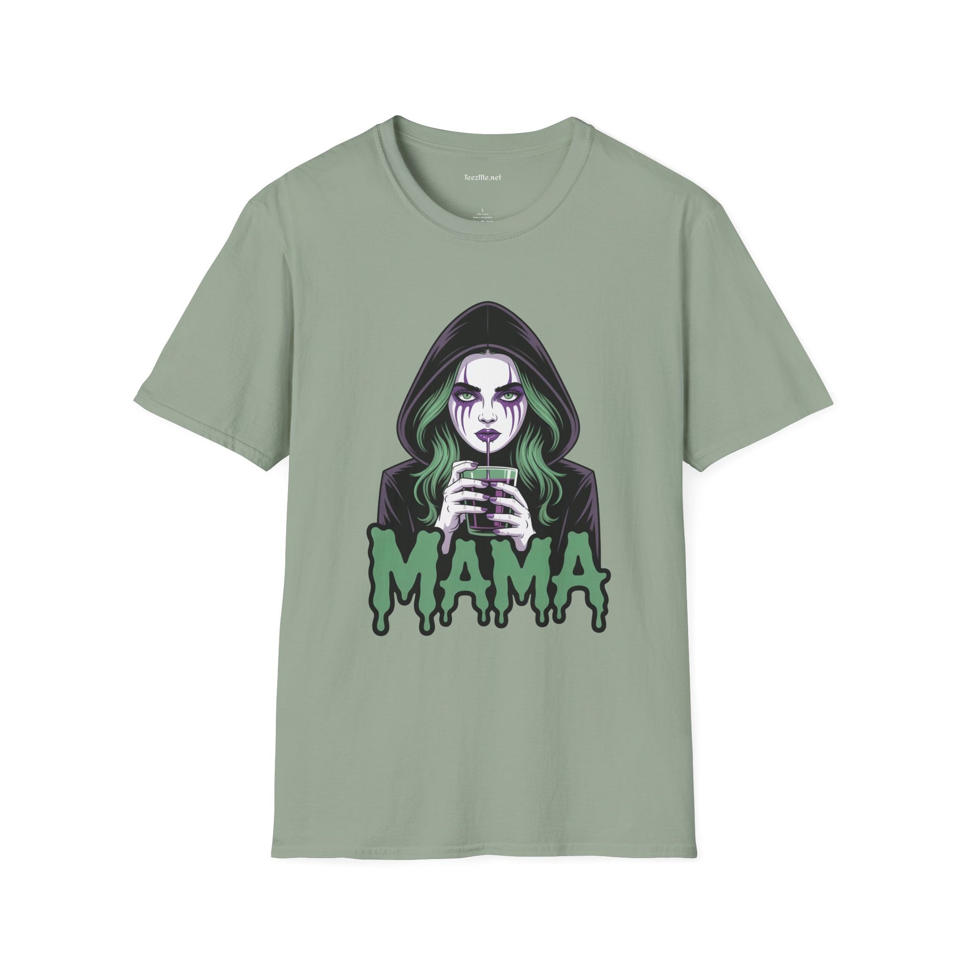 Cute Horror Mama Unisex Soft Style T-Shirt 100% Cotton Graphic