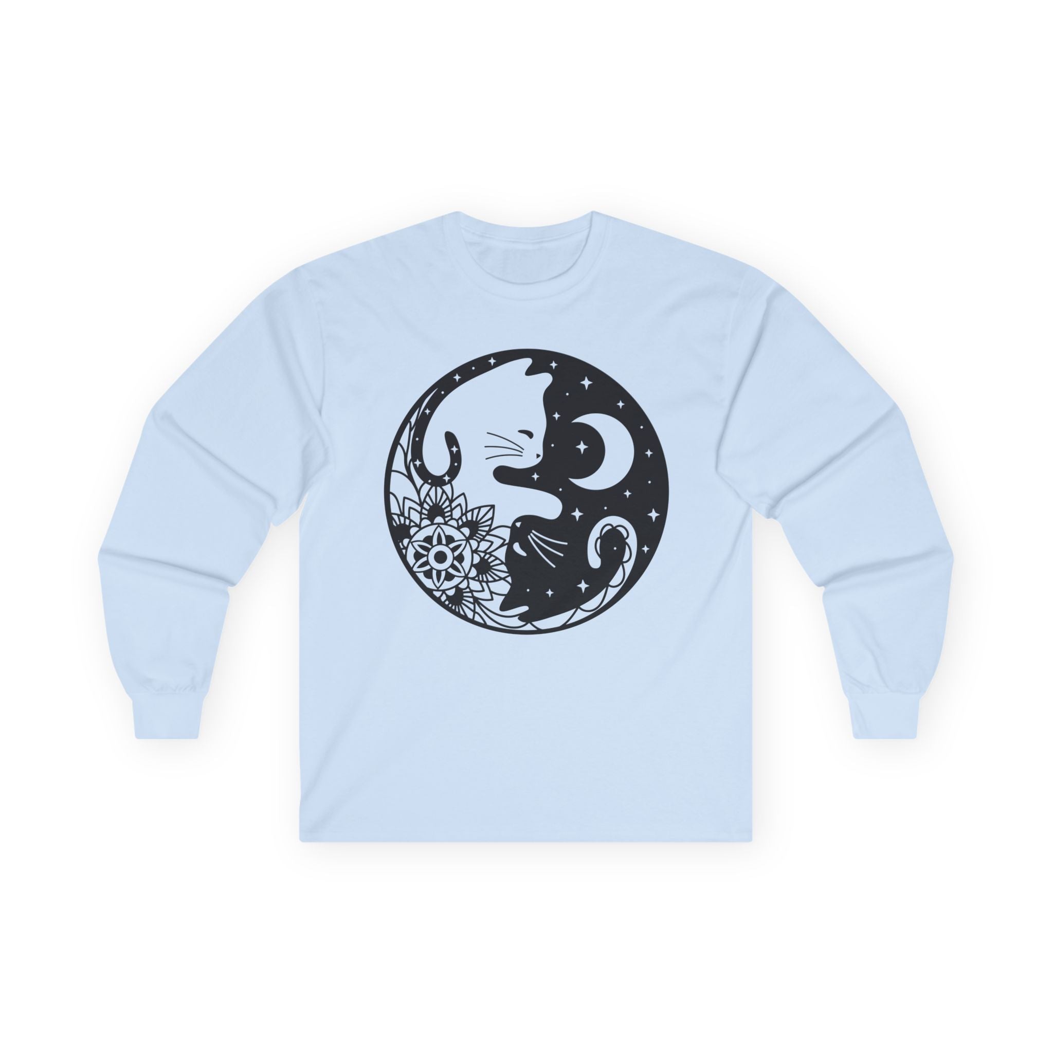 Yin Yang Cat02 Unisex Ultra Cotton Long Sleeve Tee