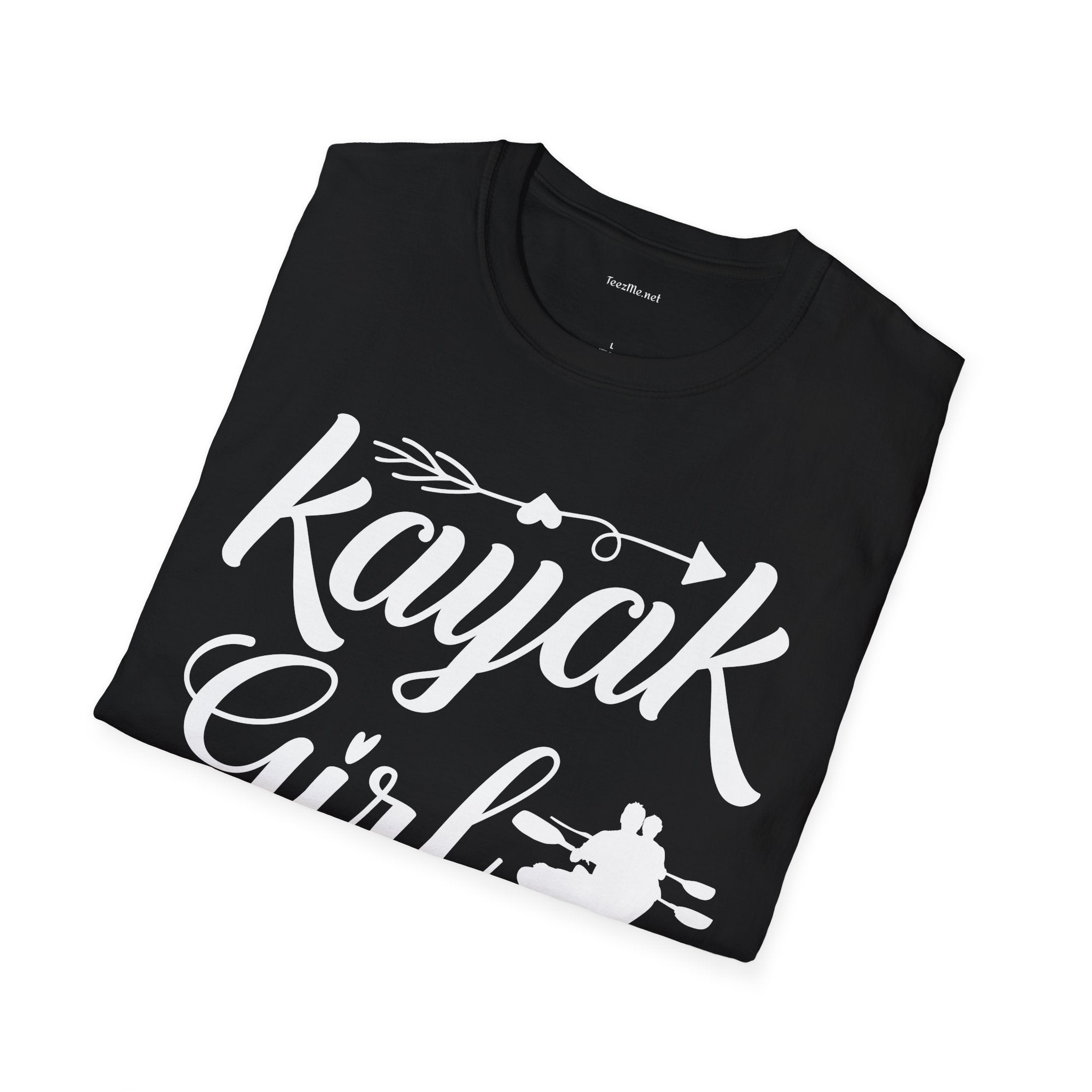 Kayak Girl - Unisex Softstyle T-Shirt 100% Cotton Graphic
