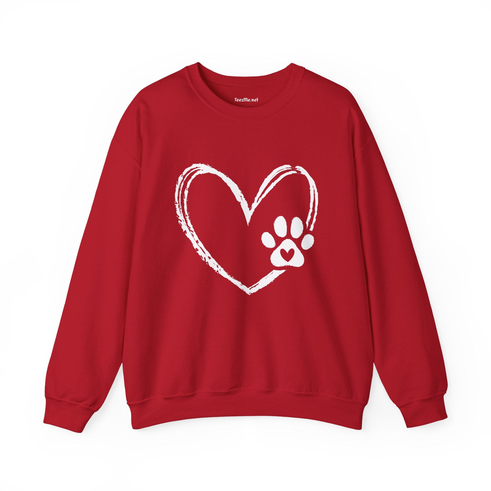Paw Heart Unisex Heavy Blend™ Crewneck Sweatshirt