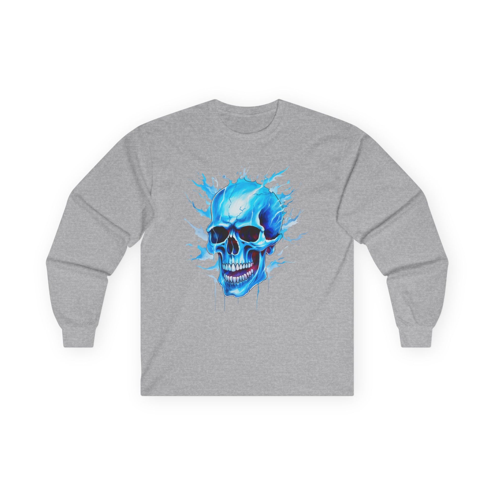 Blue Skull 01 Unisex Ultra Cotton Long Sleeve Tee