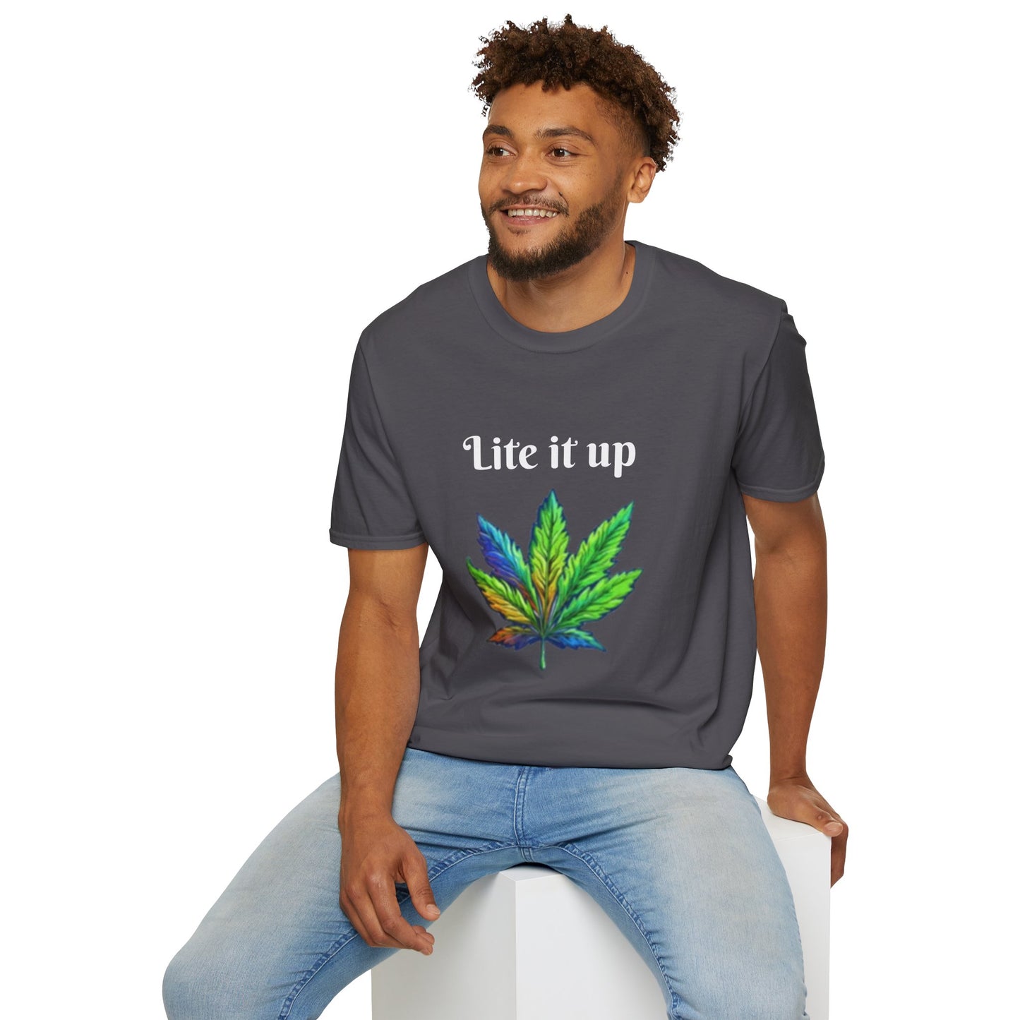 Lite it up - Unisex Softstyle T-Shirt 100% Cotton Graphic