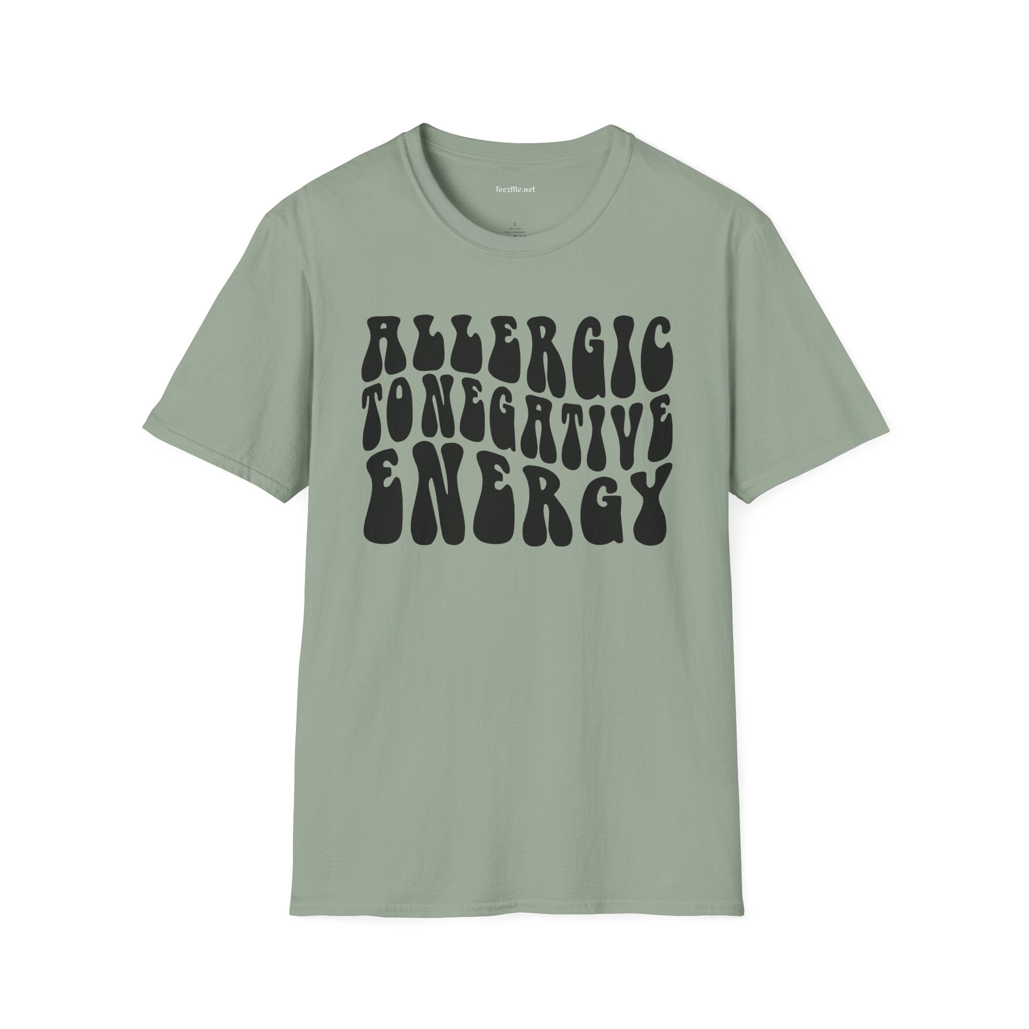 Allergic to Negative Energy Unisex Softstyle T-Shirt 100% Cotton Graphic