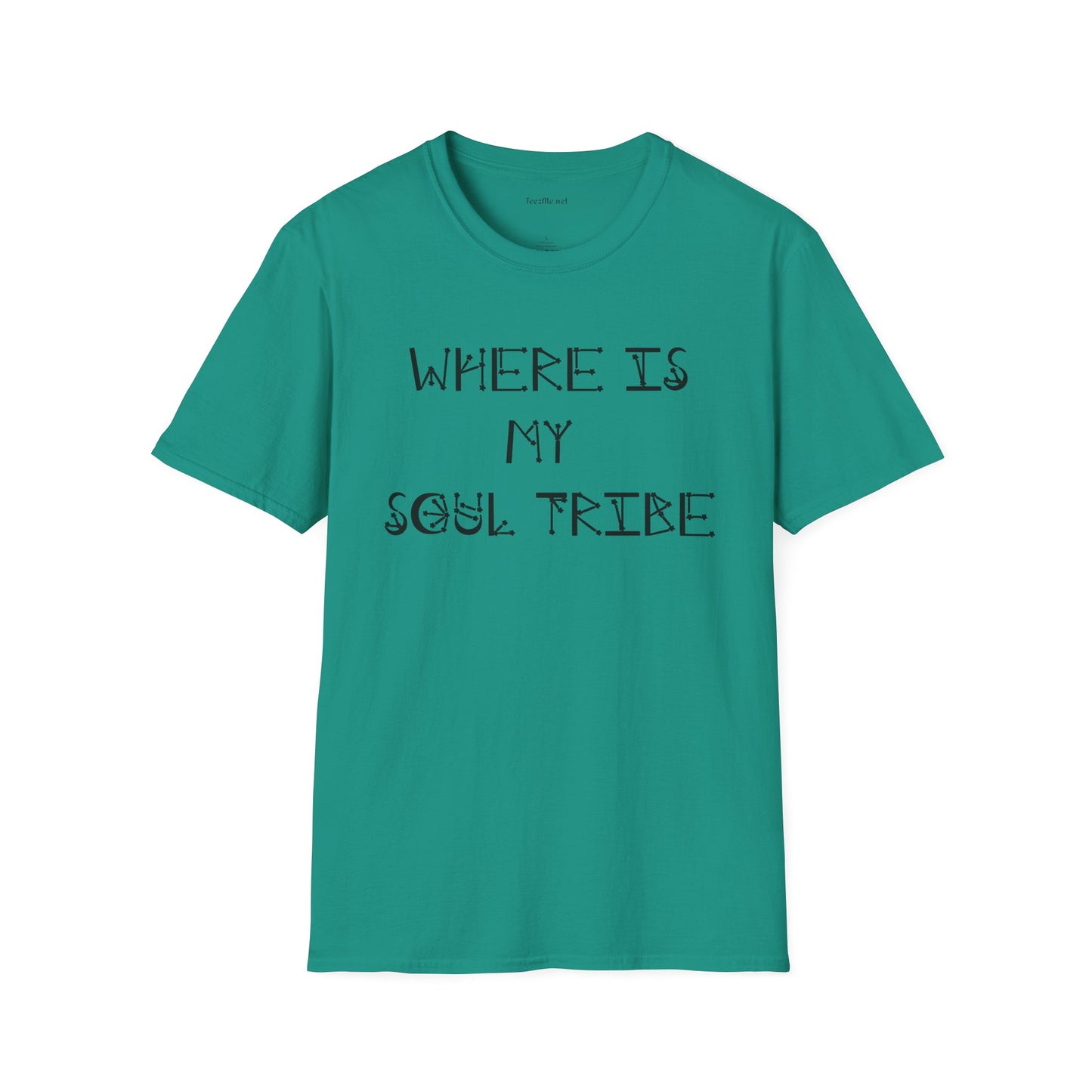 Where Is My Soul Tribe (Stars) Unisex Soft Style T-Shirt 100% Cotton Graphic