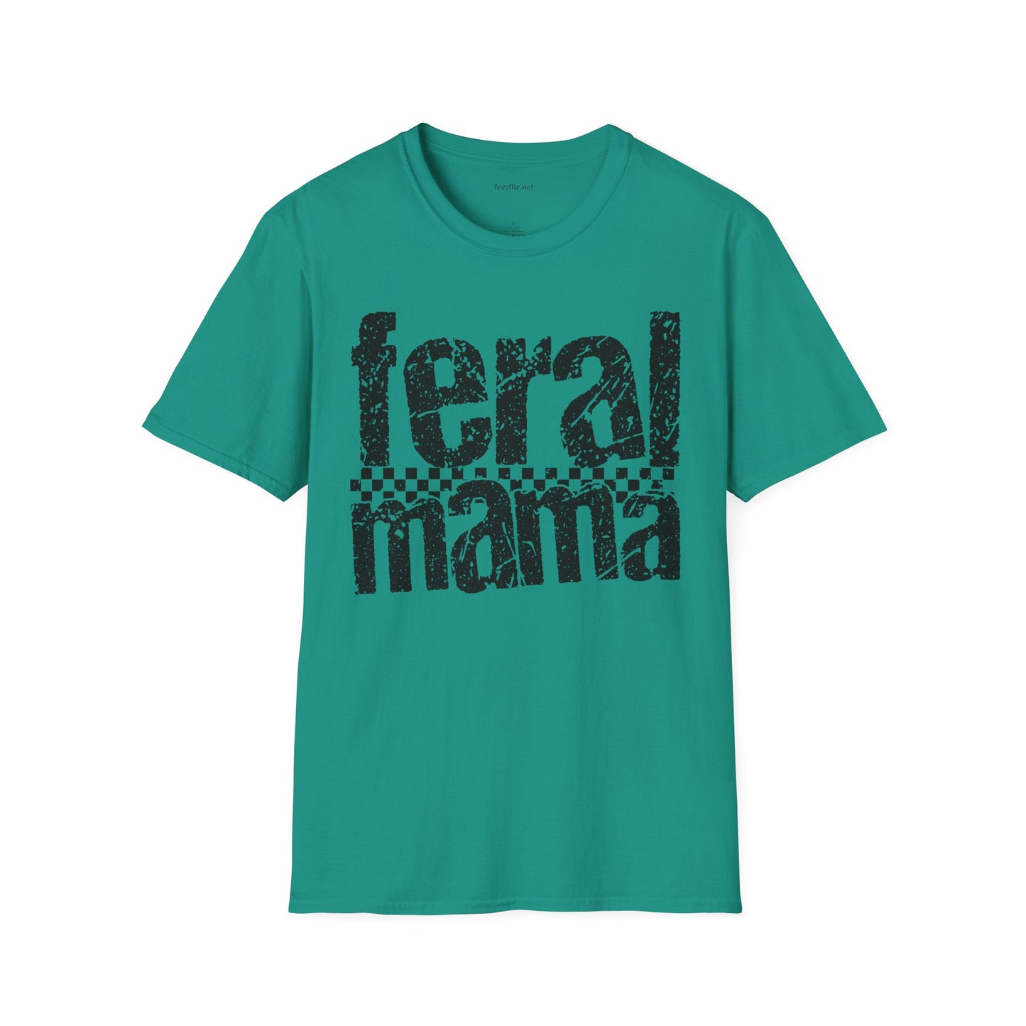 Feral Mama 01 Unisex SoftStyle T-Shirt 100% Cotton Graphic