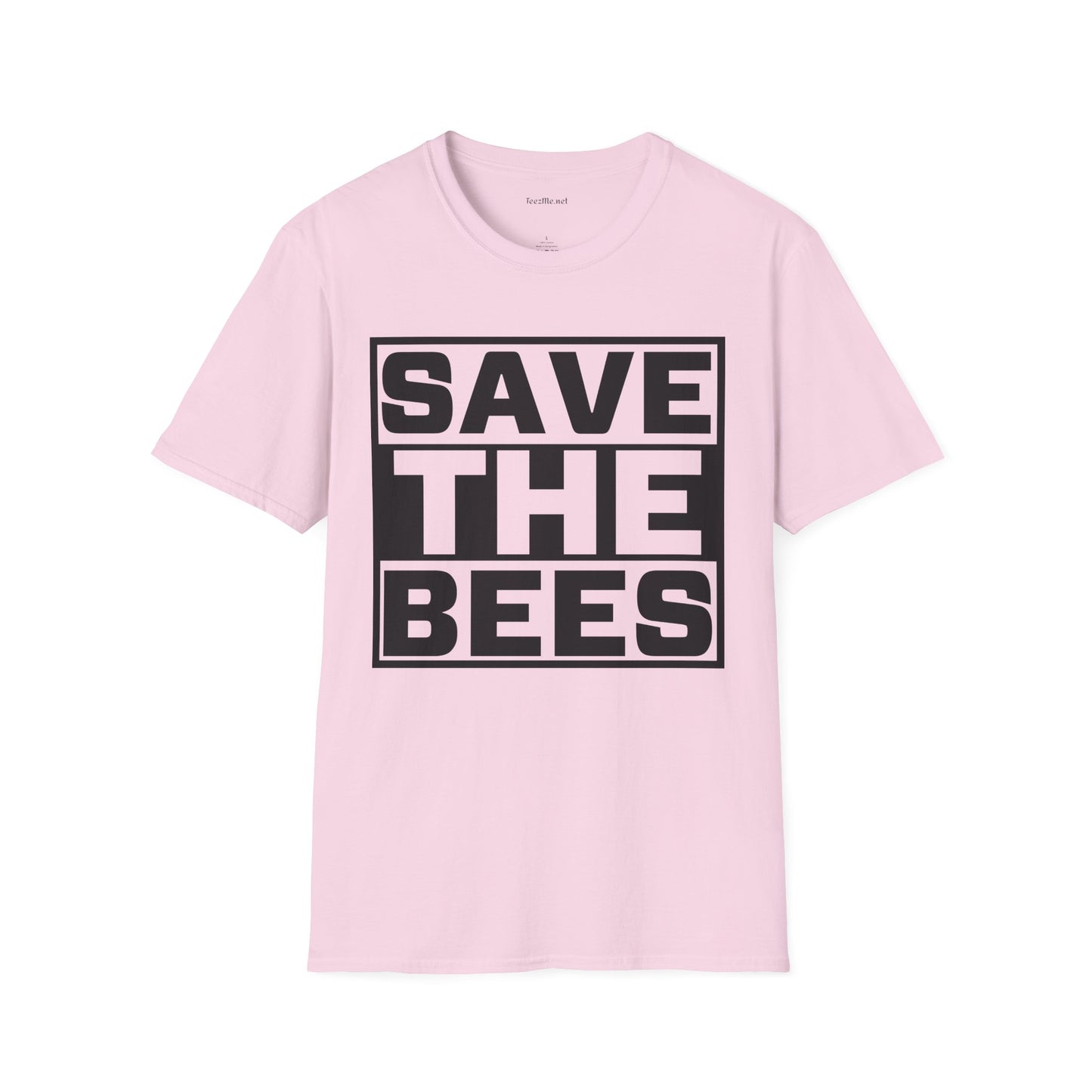 Save The Bees 02 Unisex Soft Style T-Shirt 100% Cotton Graphic