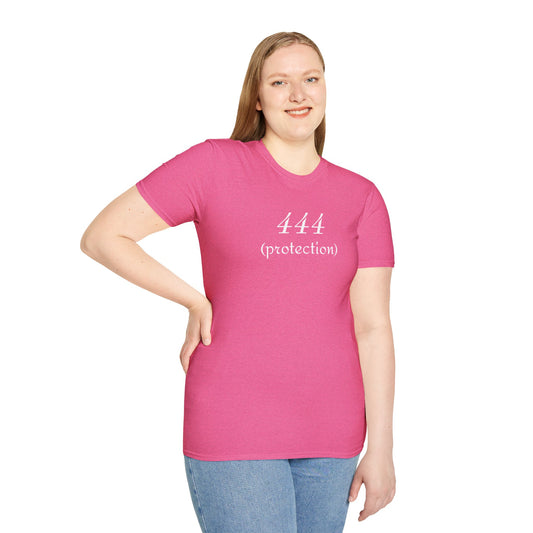 444 (protection) - Unisex Softstyle T-Shirt 100% Cotton Graphic #angel numbers