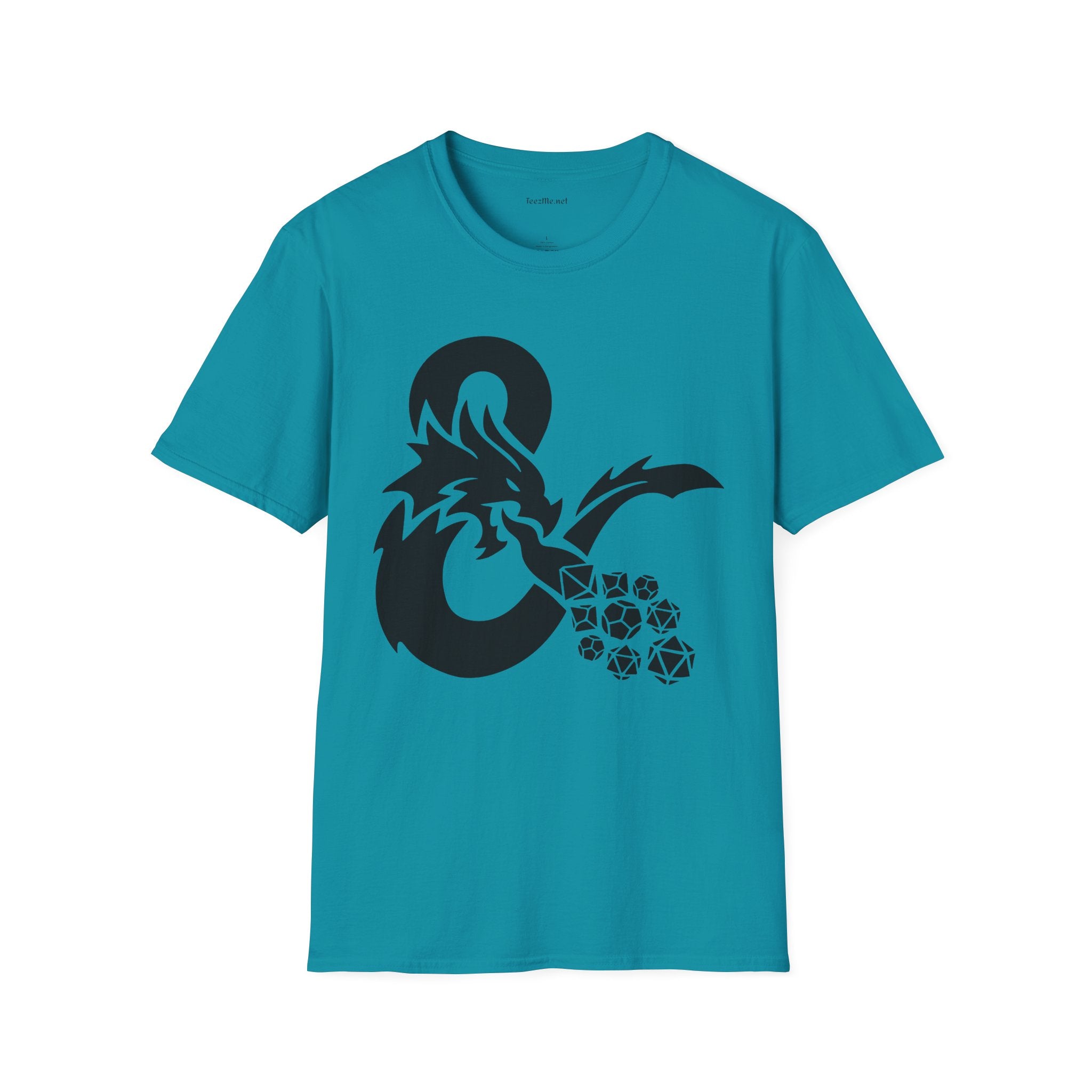 Dragon Fire Dice Unisex Softstyle T-Shirt 100% Cotton Graphic