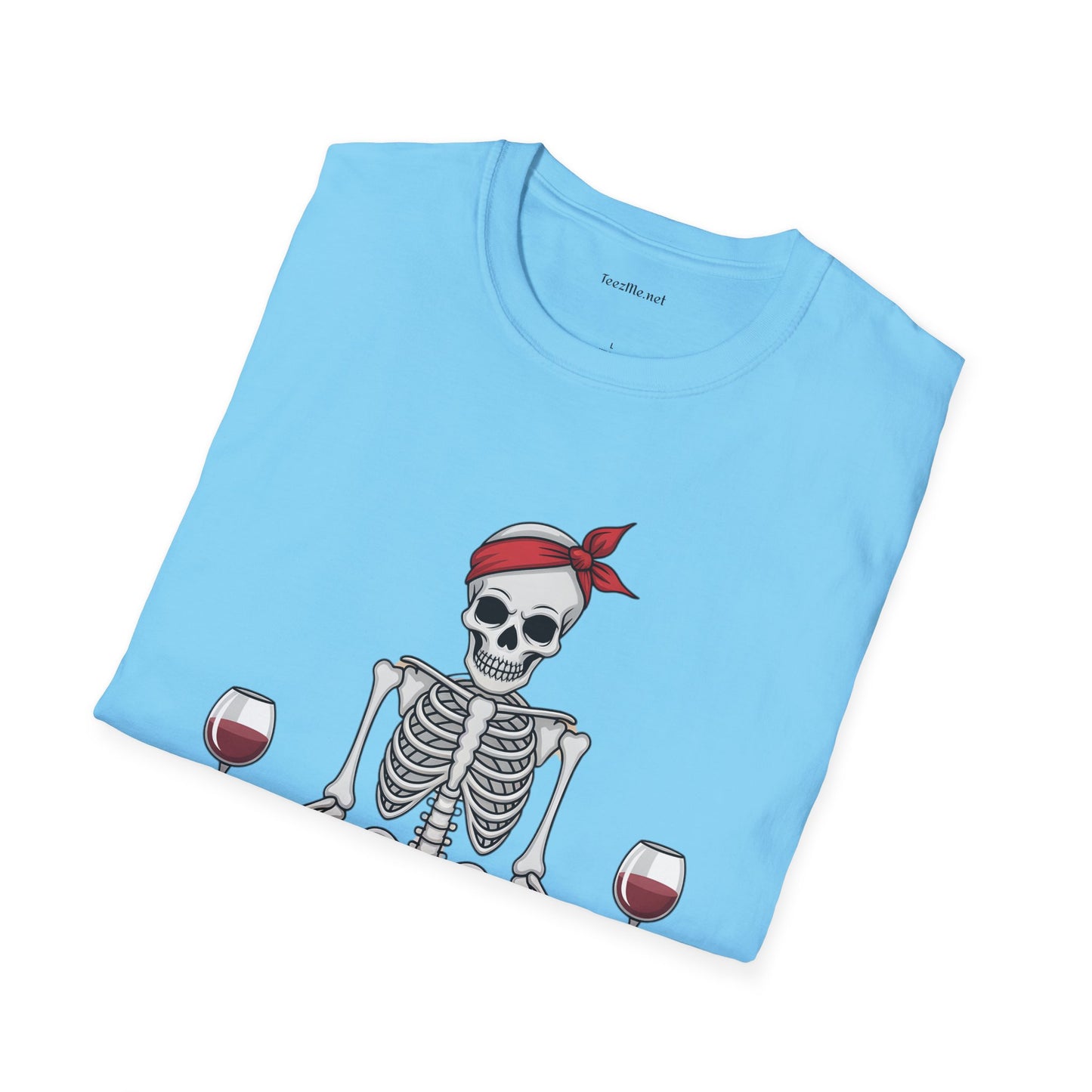 Namaste Skeleton - Unisex Softstyle T-Shirt 100% Cotton Graphic