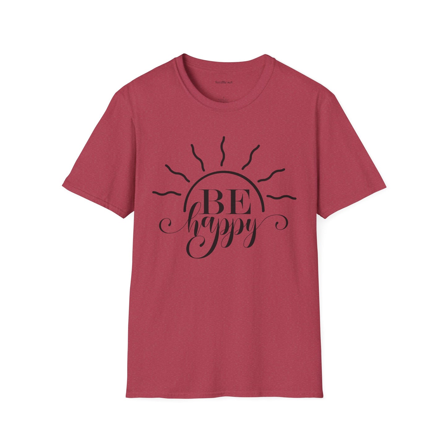 Be Happy Unisex Softstyle T-Shirt 100% Cotton