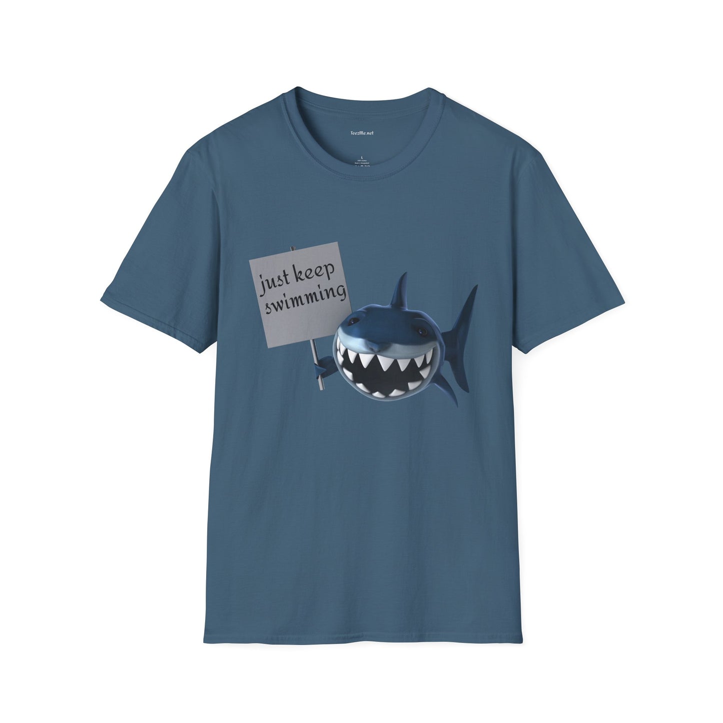 Just keep swimming - Unisex Softstyle T-Shirt 100% Cotton Graphic