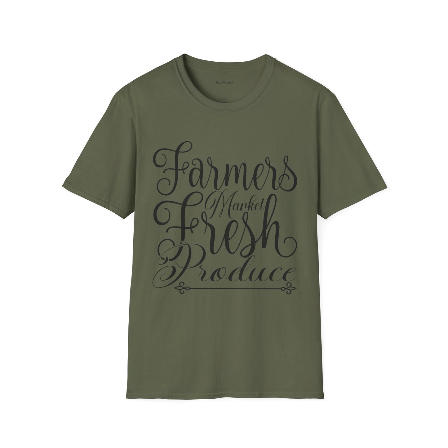 Farmers Market Fresh Produce Unisex Soft Style T-Shirt 100% Cotton Graphic