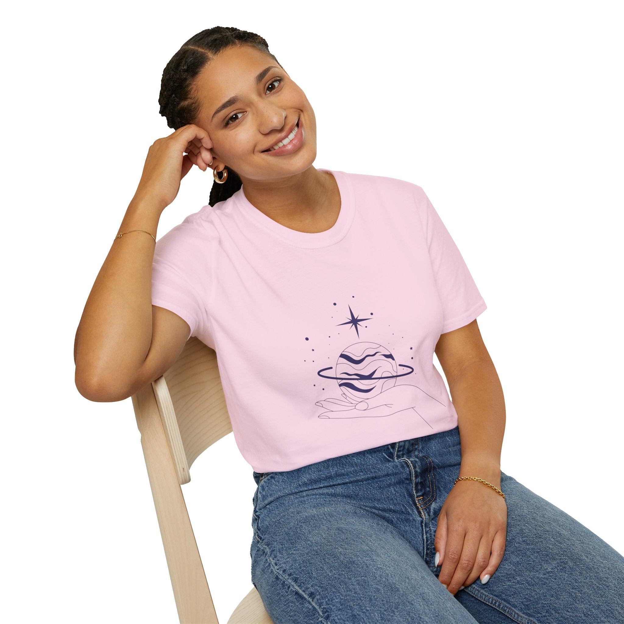 Mystic Woman (image) - Unisex Softstyle T-Shirt 100% Cotton Graphic