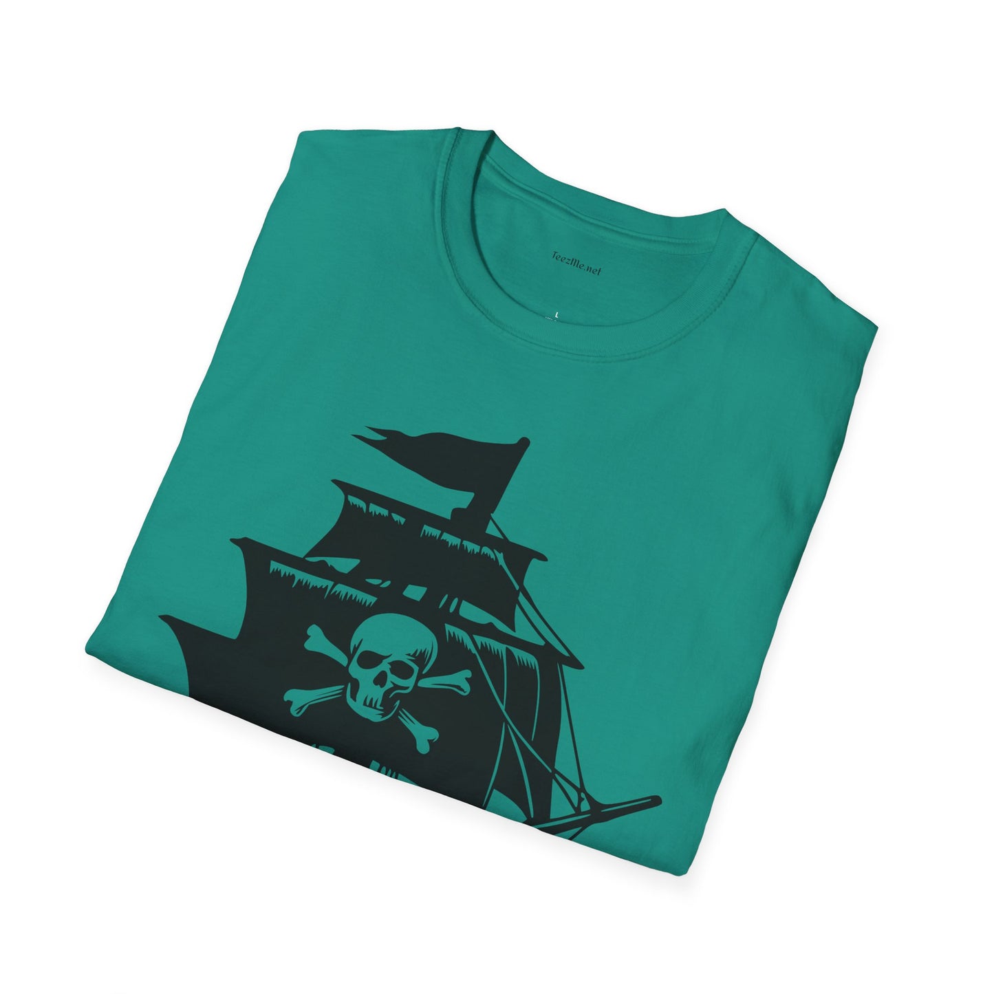 Pirate Ship  - Unisex Softstyle T-Shirt 100% Cotton Graphic