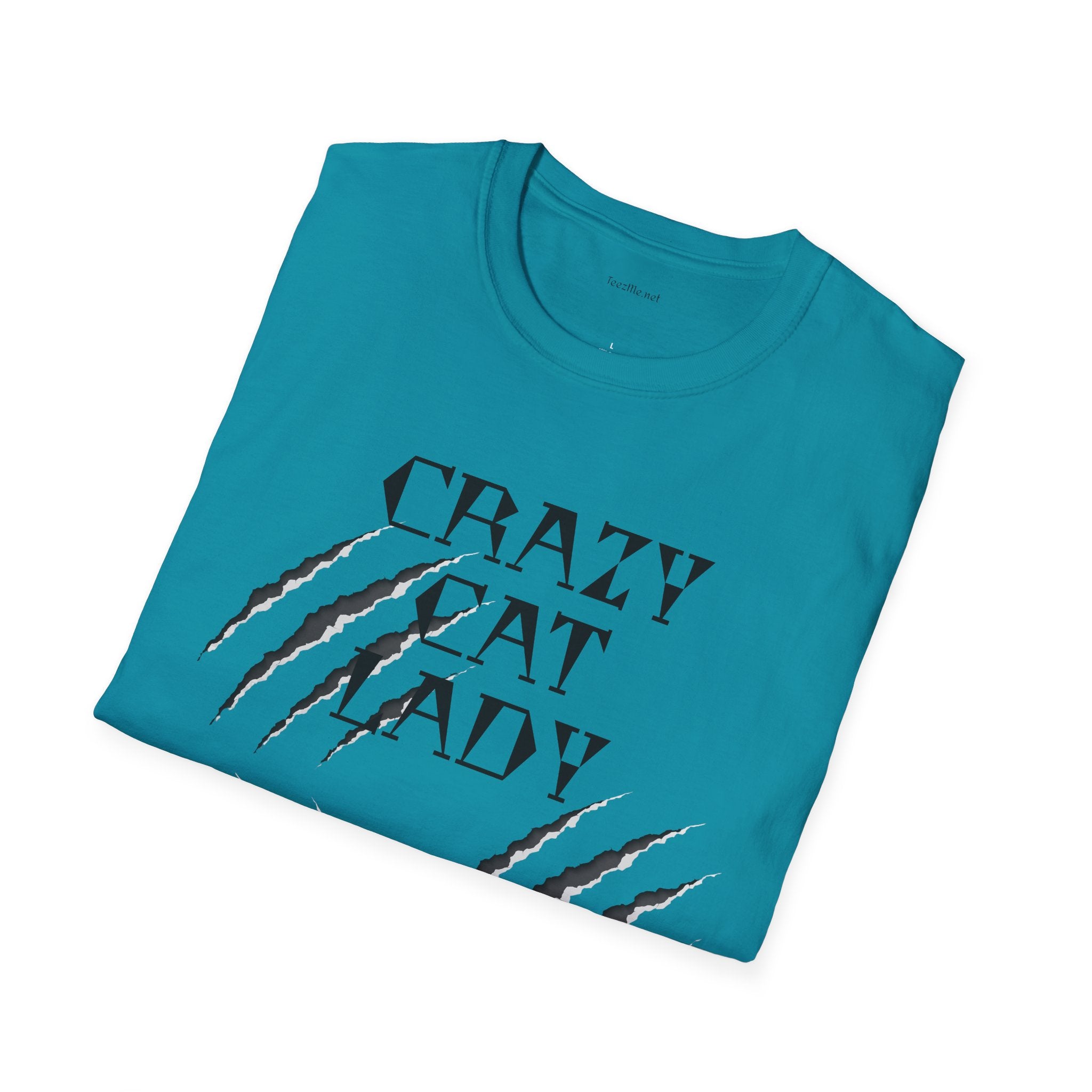 Crazy Cat Lady - Unisex Softstyle T-Shirt 100% Cotton Graphic