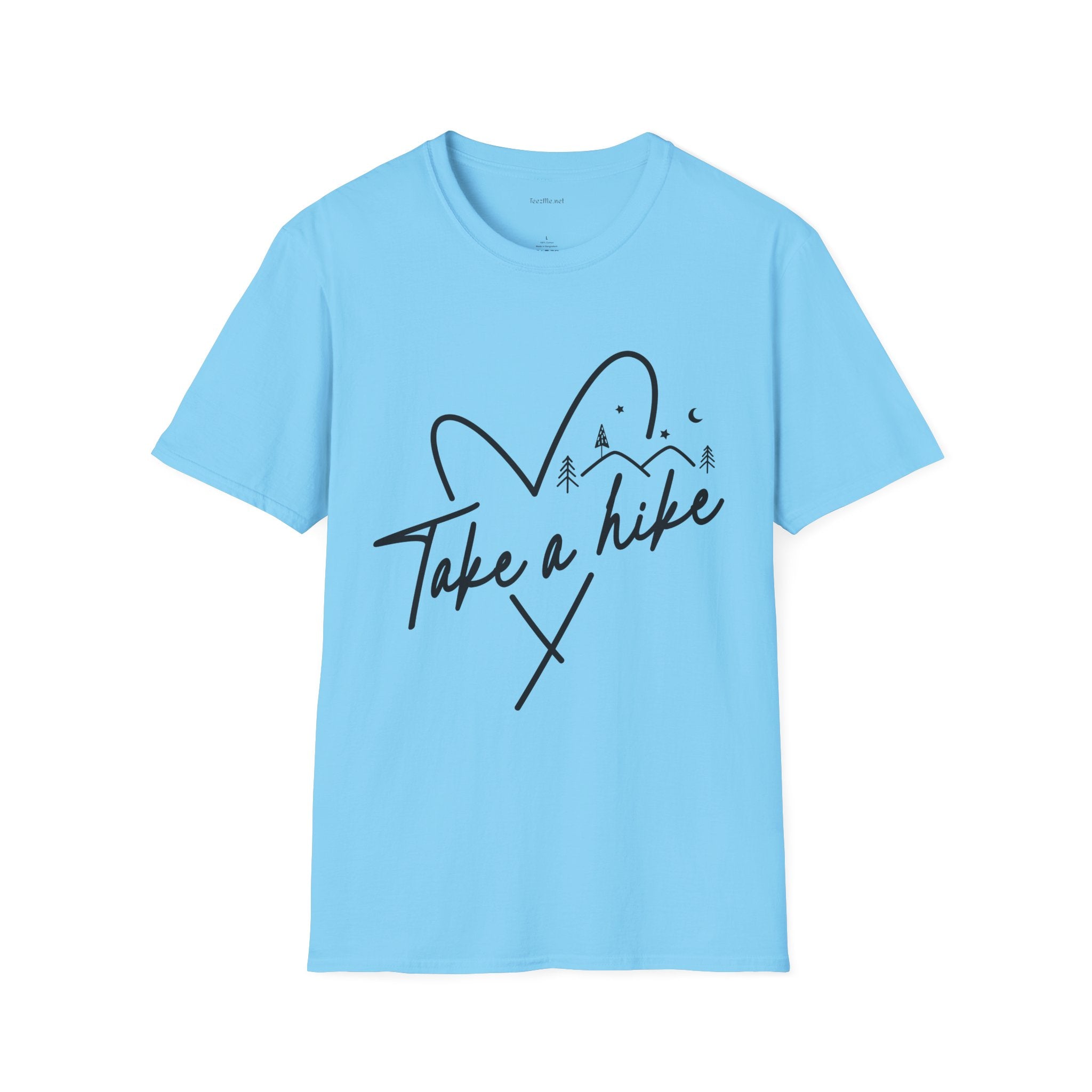 Take a Hike (black) - Unisex Softstyle T-Shirt 100% Cotton Graphic