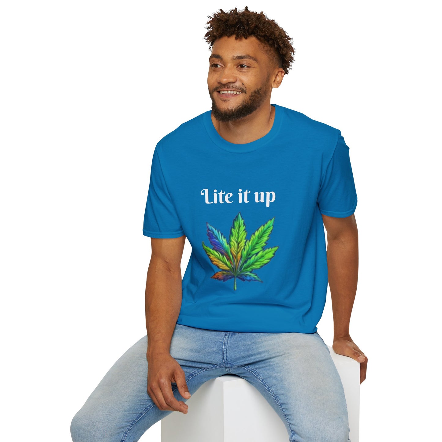 Lite it up - Unisex Softstyle T-Shirt 100% Cotton Graphic