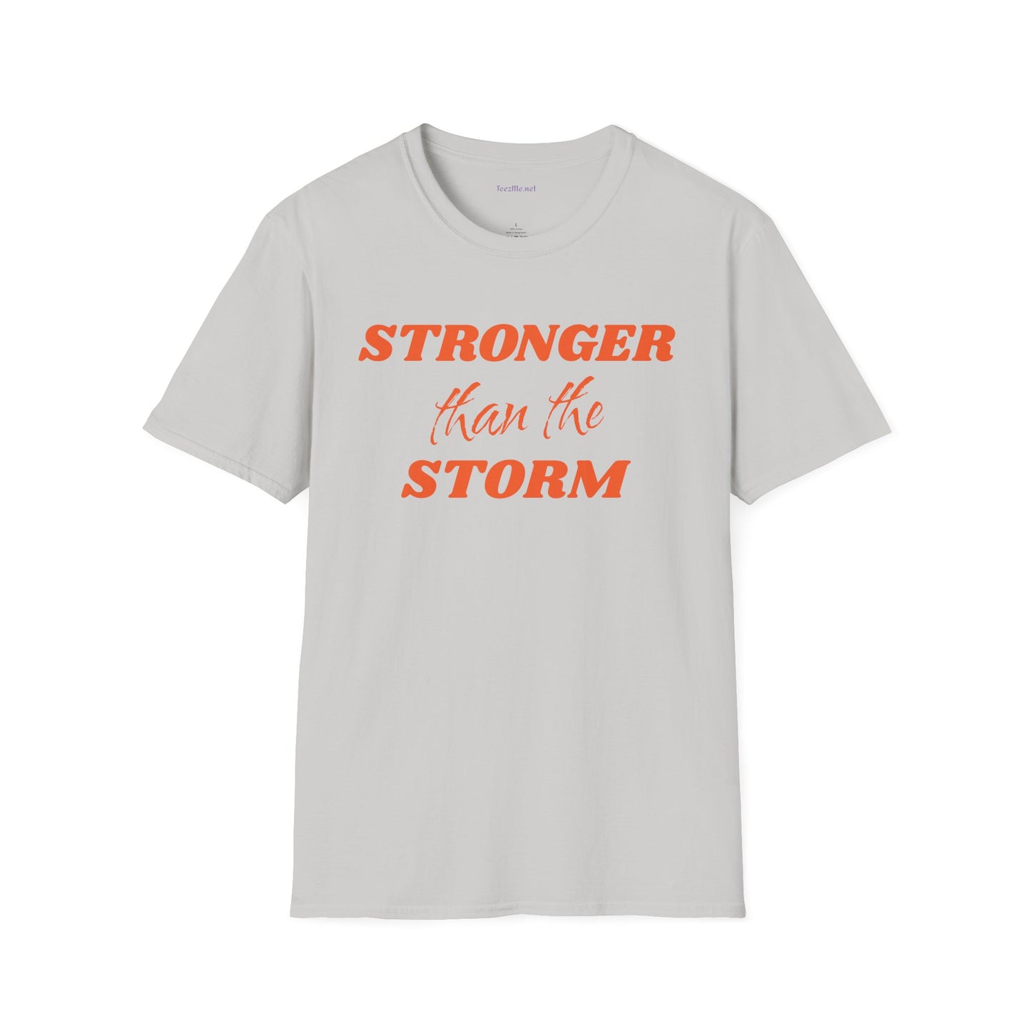 Stronger than the Storm Leukemia Unisex Softstyle T-Shirt 100% Cotton Graphic