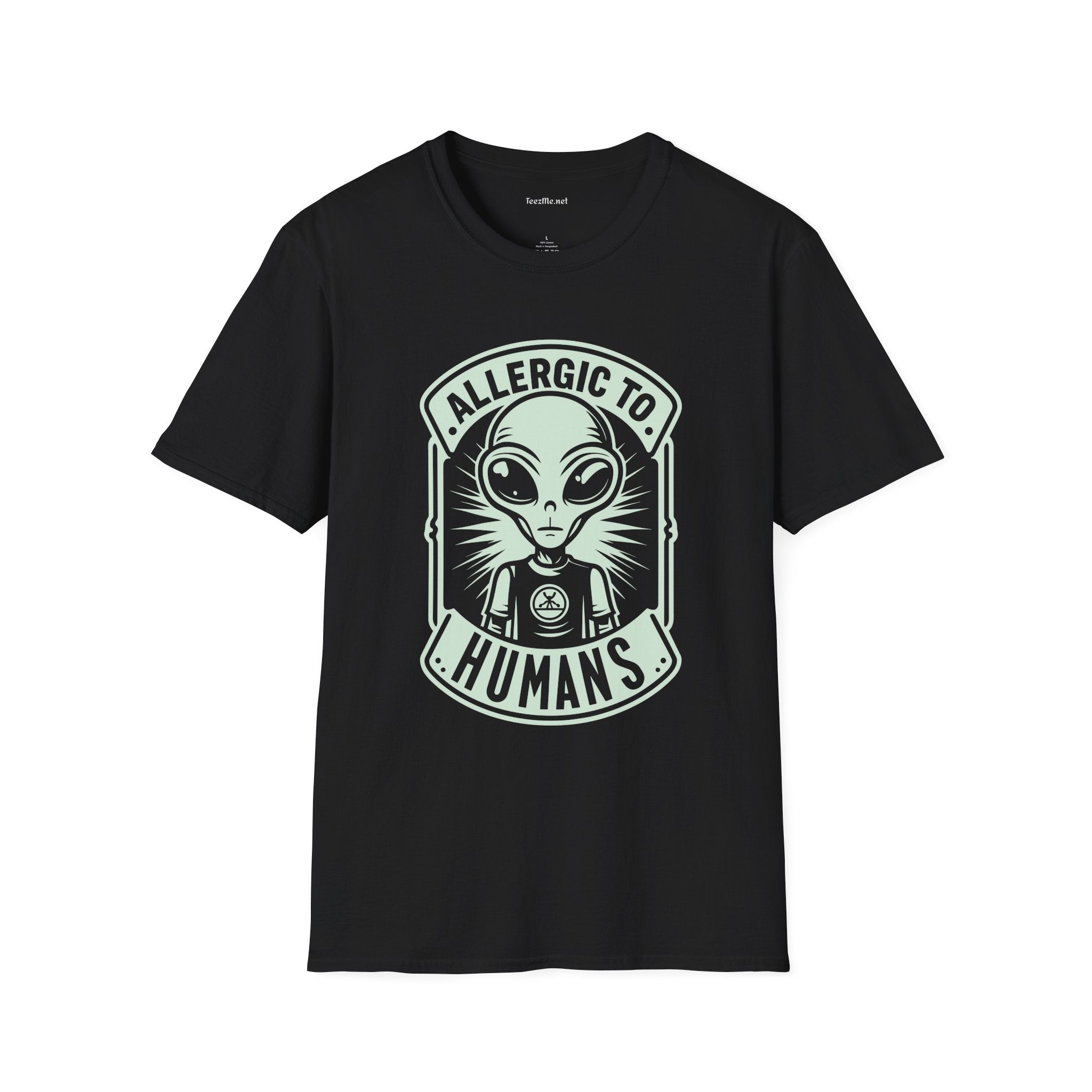 Allergic to Humans Unisex Softstyle T-Shirt 100% Cotton Graphic