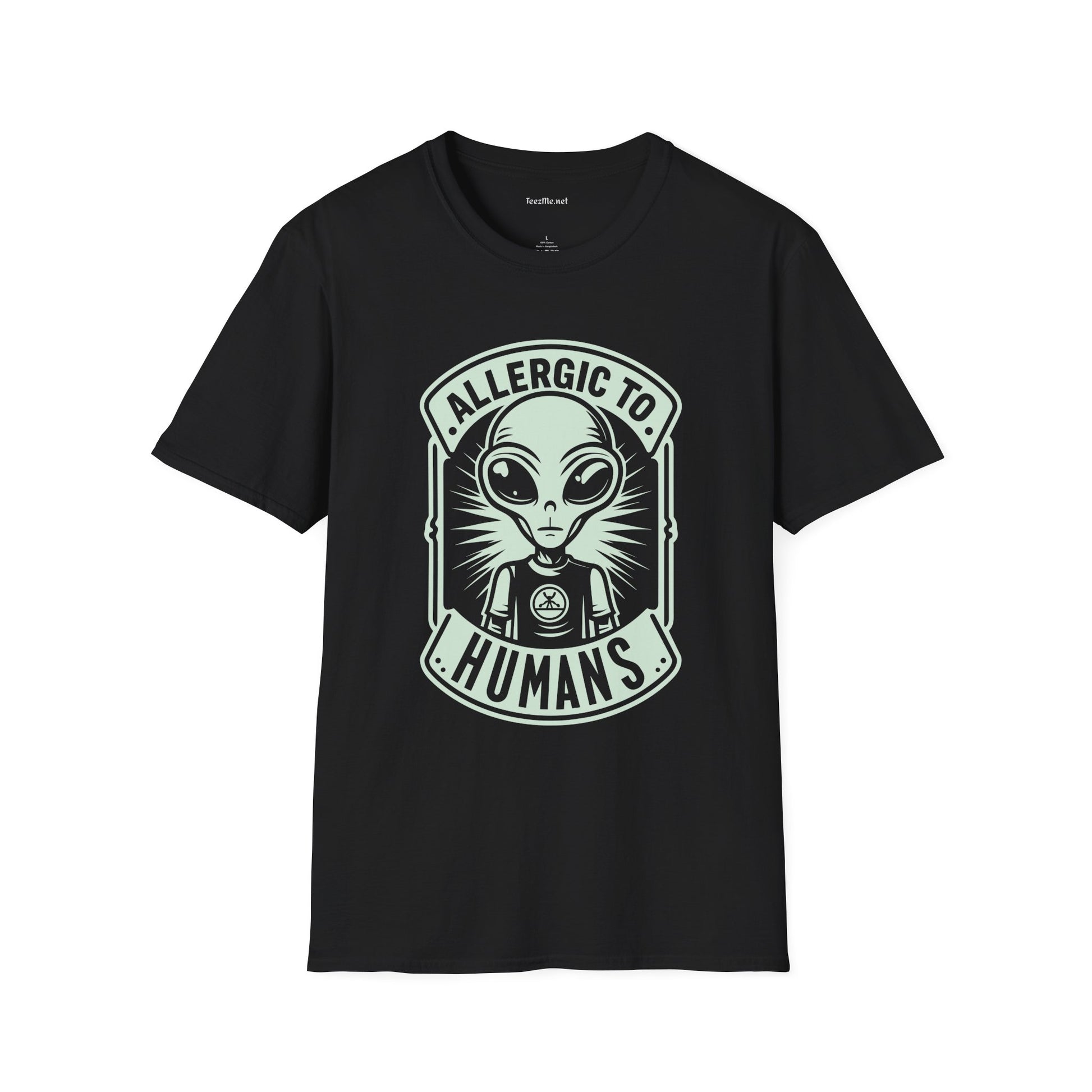 Allergic to Humans Unisex Softstyle T-Shirt 100% Cotton Graphic