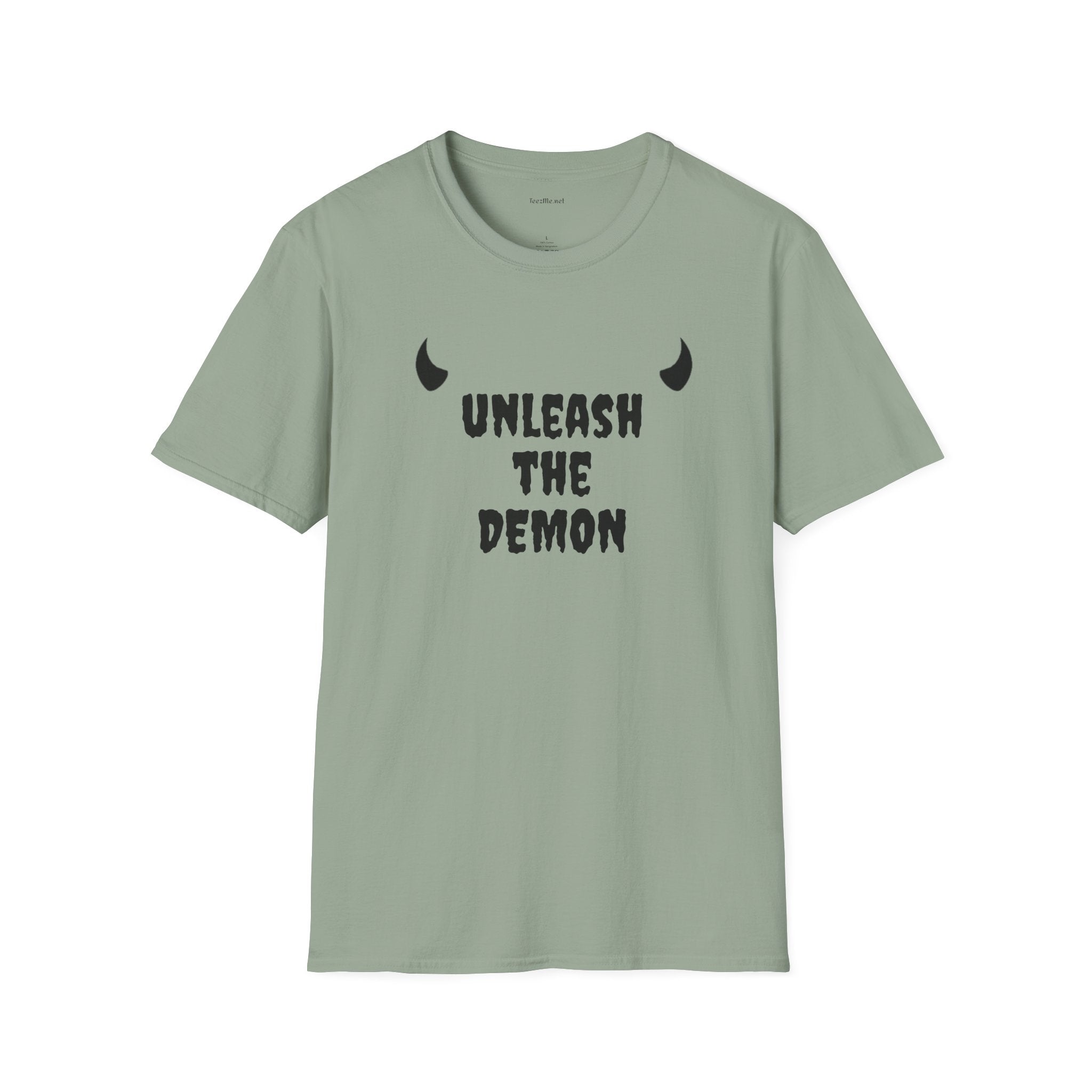 unleash the DEMON - Unisex Softstyle T-Shirt 100% Cotton Graphic