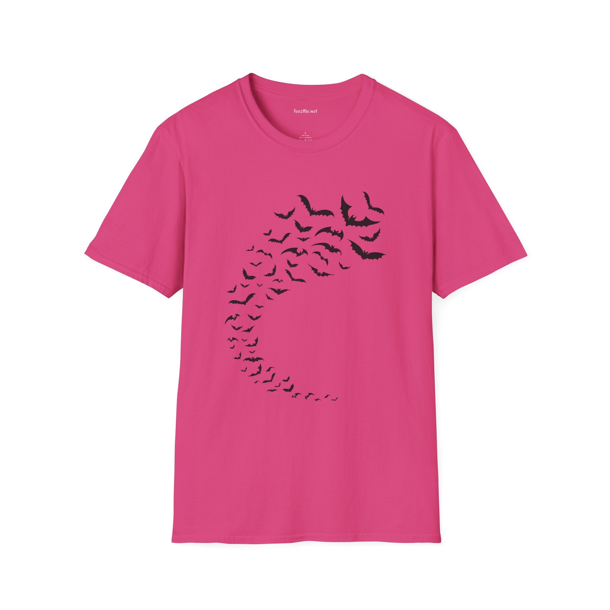 Bats in Flight Unisex Softstyle T-Shirt 100% Cotton Graphic
