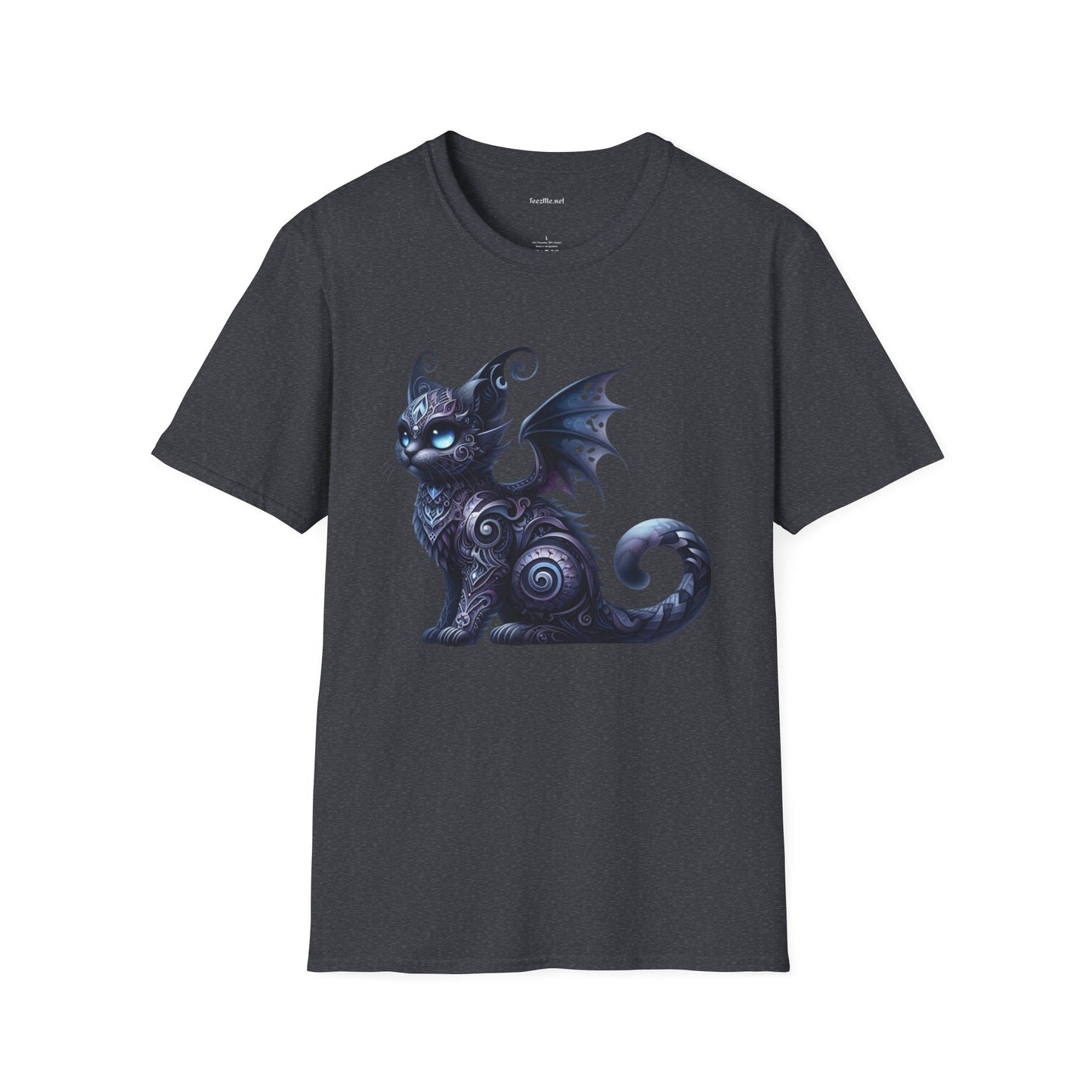 Black Fairy Cat -Shirt 100% Cotton Graphic