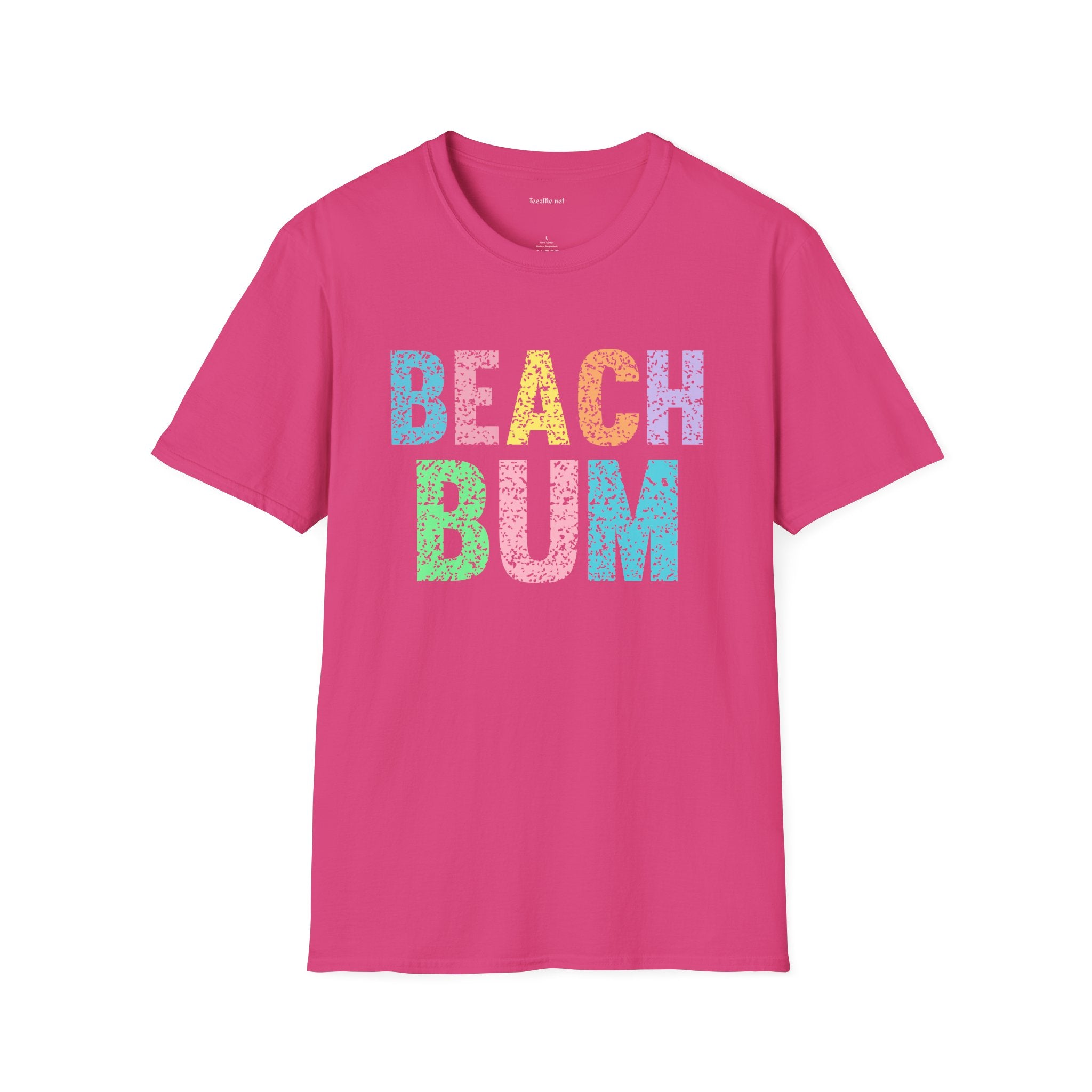 Beach Bum - Unisex Softstyle T-Shirt 100% Cotton Graphic