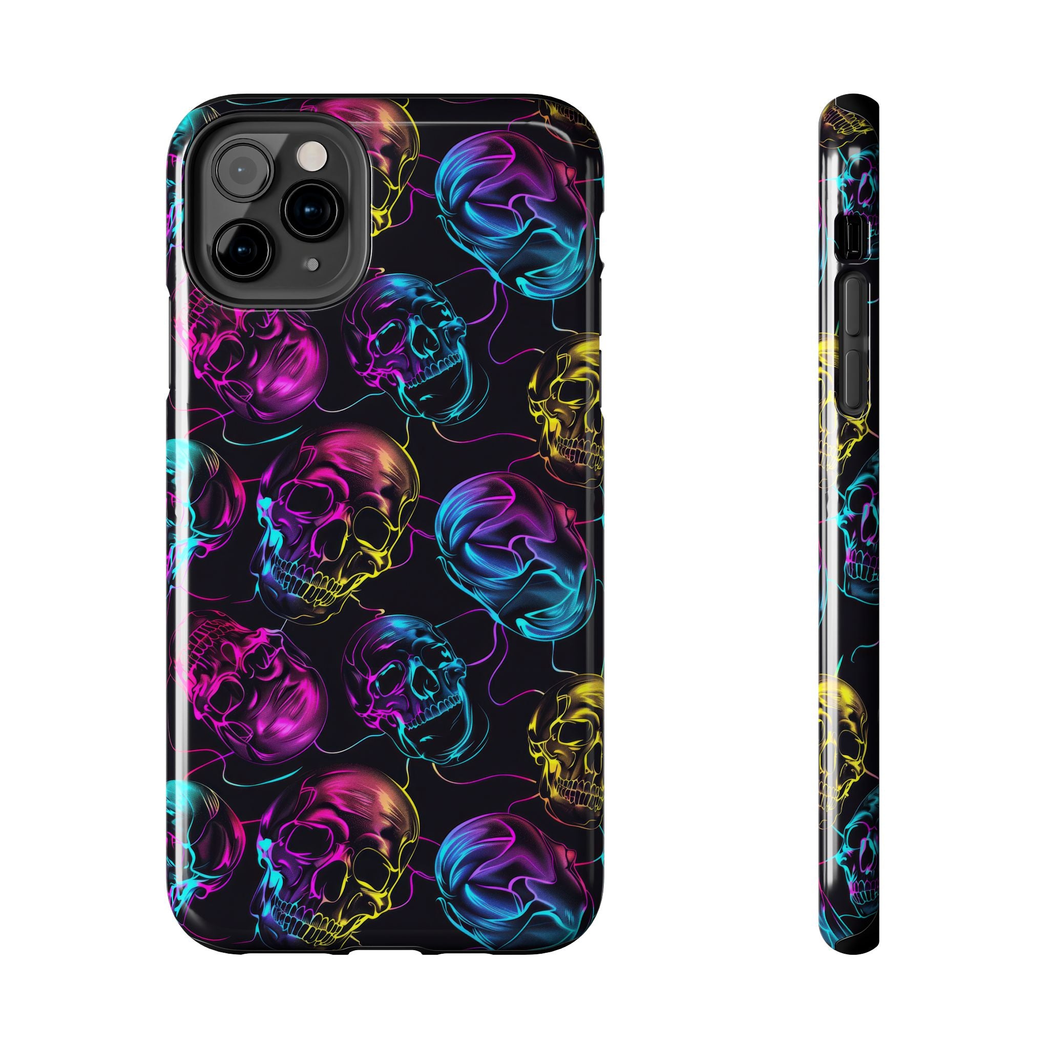 Neon Skull Cell Phone Case Tough Phone Cases